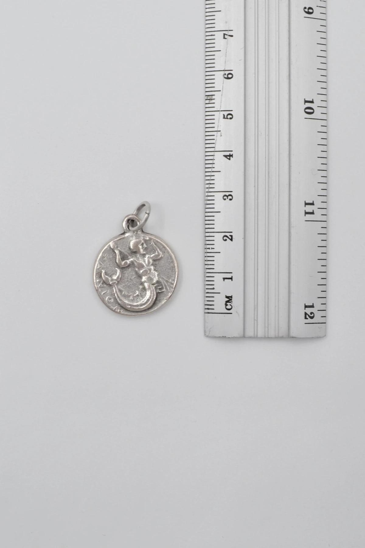 Antik Yunan Sikke Kolye Ucu - Gümüş ( Silver ) Renk