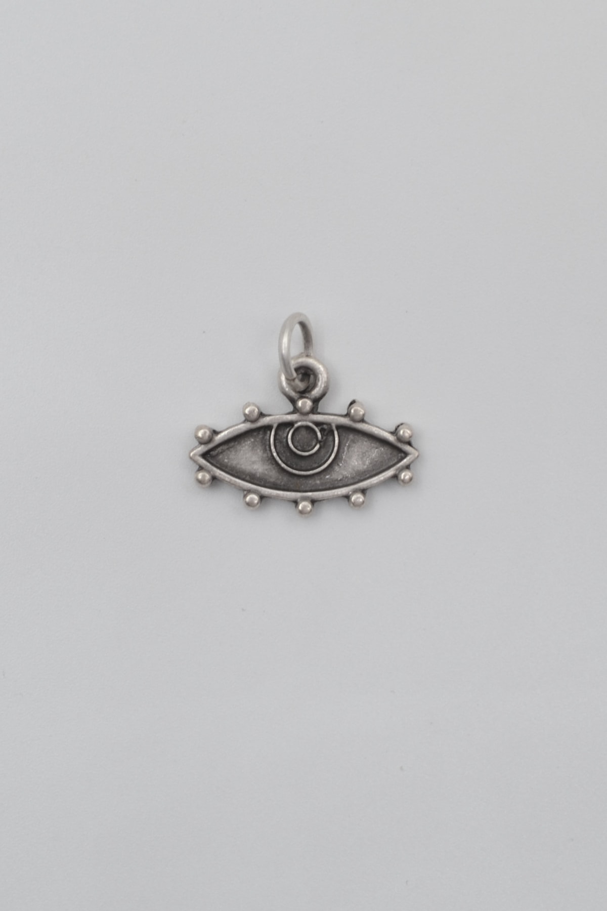 Bohem Koruyucu Göz Kolye Ucu - Gümüş ( Silver ) Renk