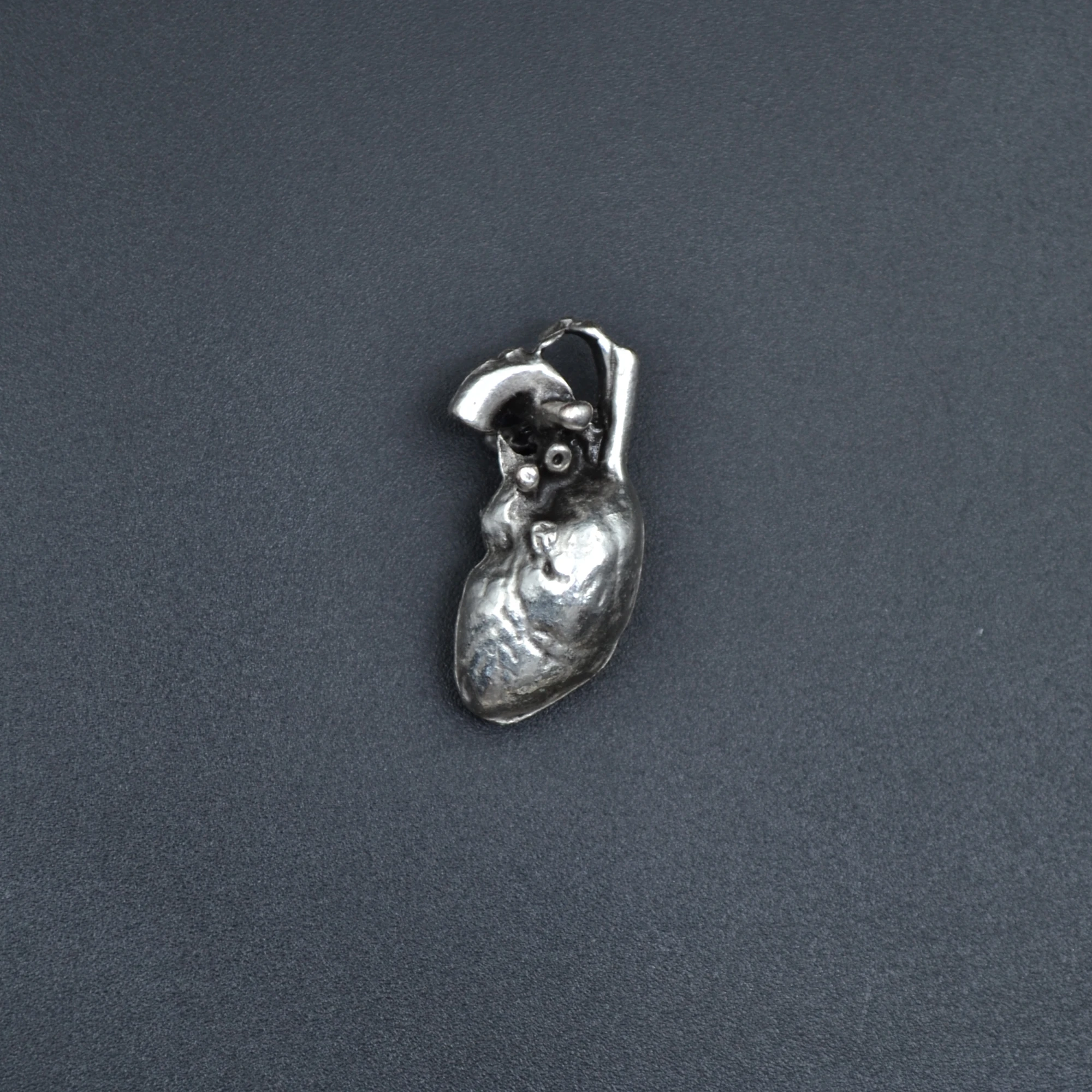 Kalp Kolye Ucu - Gümüş ( Silver ) Renk