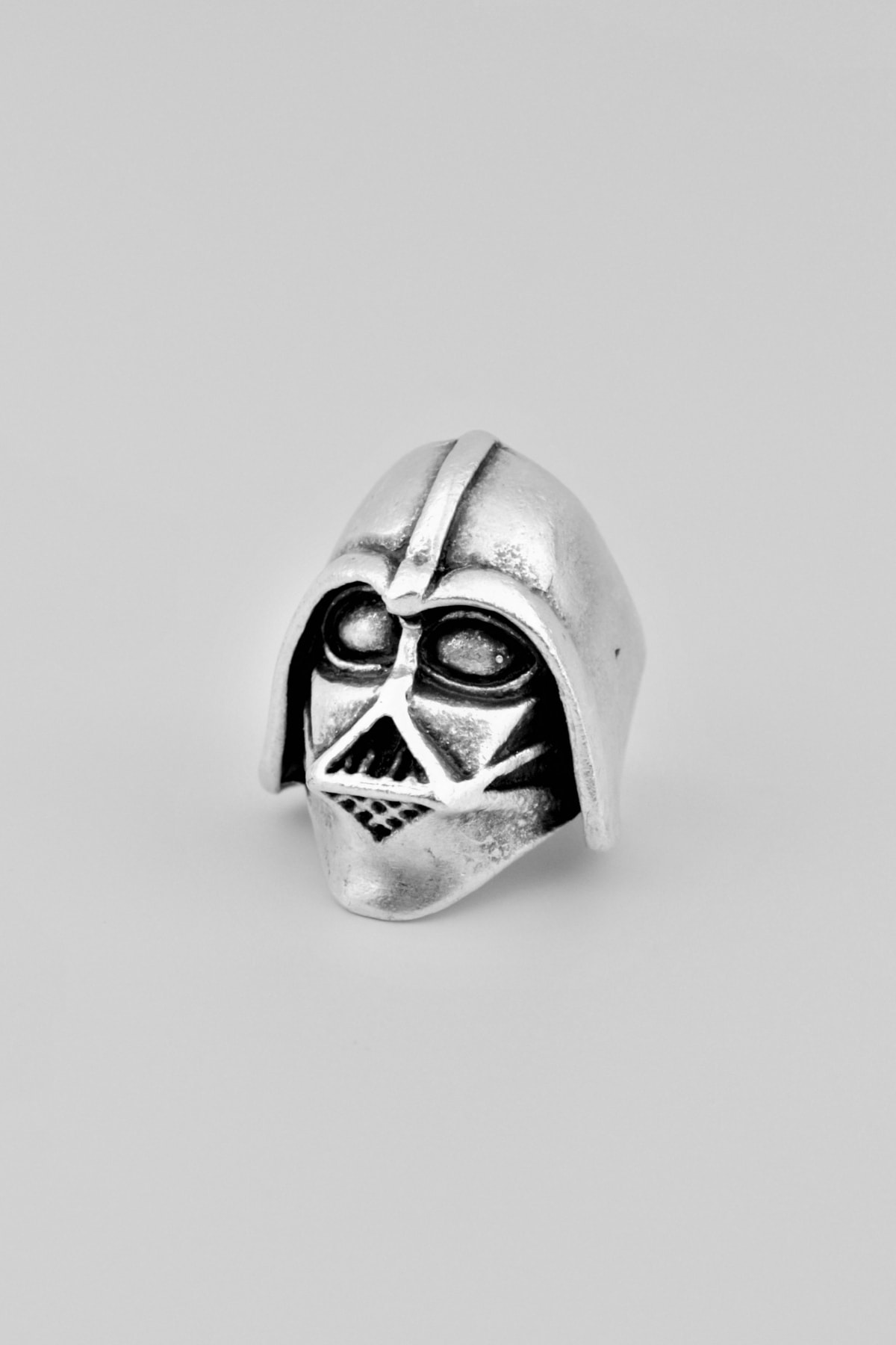 Star Wars Dark Vader Gümüş Kaplama Ayarlamalı Erkek Yüzük