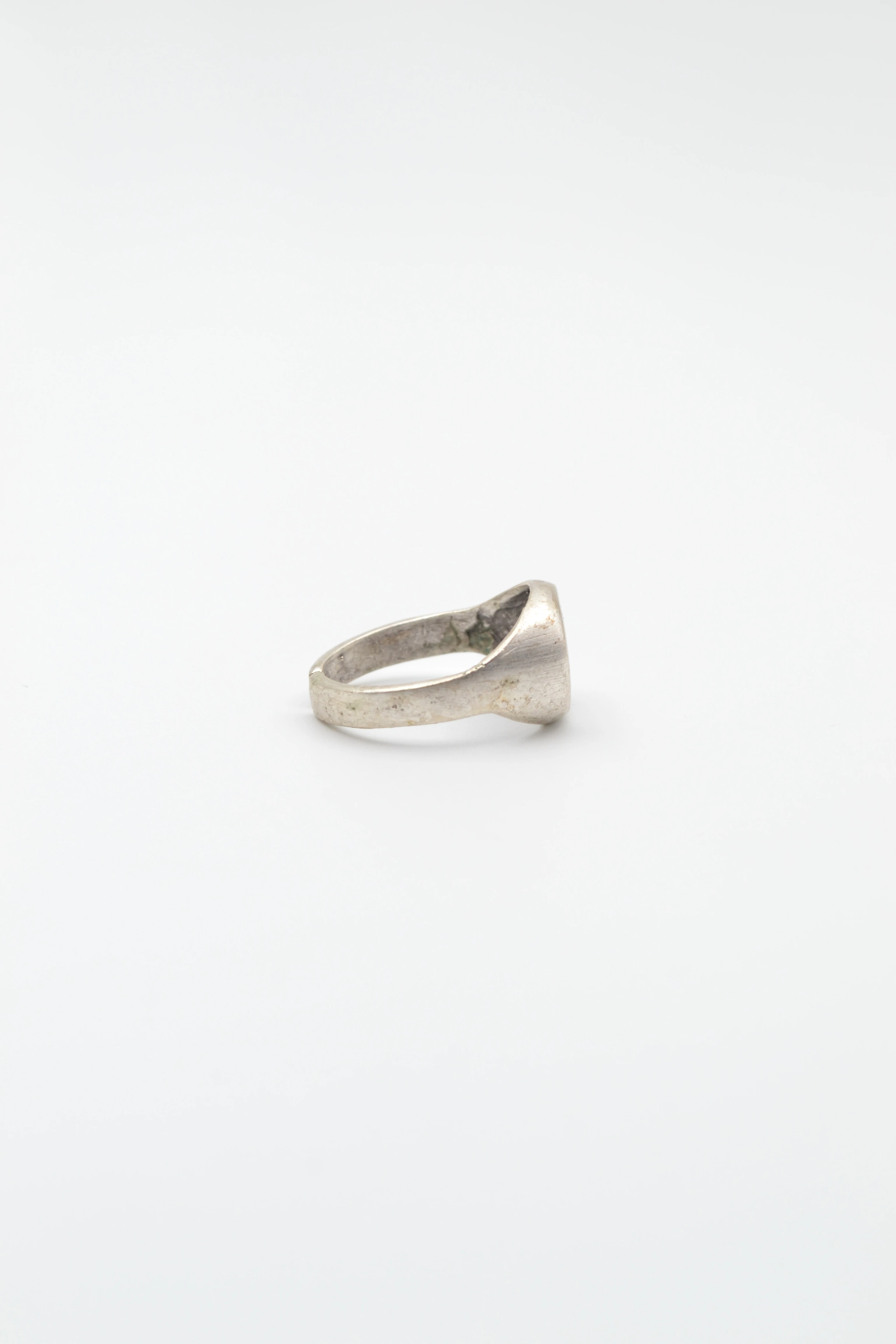 Geometrik Elips Şeklinde Gümüş Kaplama Ayarlamalı Kadın Yüzük