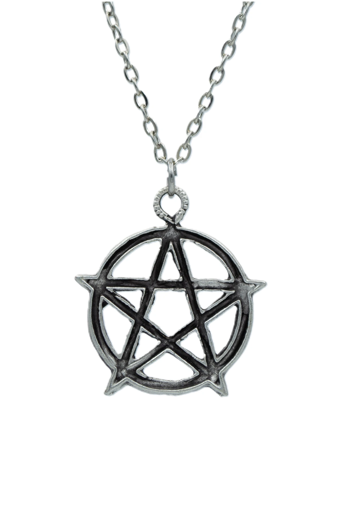 2'li Lucifer Morning Star Pentagram Wicca Erkek Kadın Kolye Seti