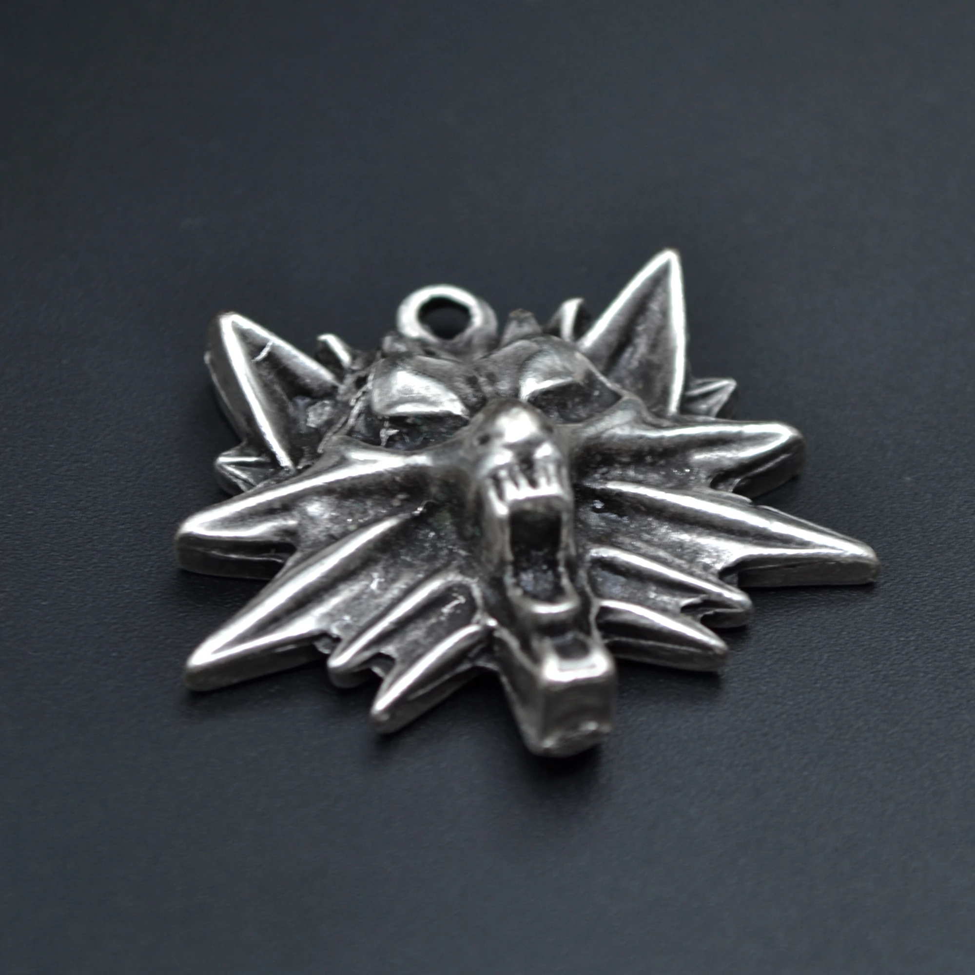 The Witcher 3 Boyutlu Kolye Ucu - Gümüş ( Silver ) Renk