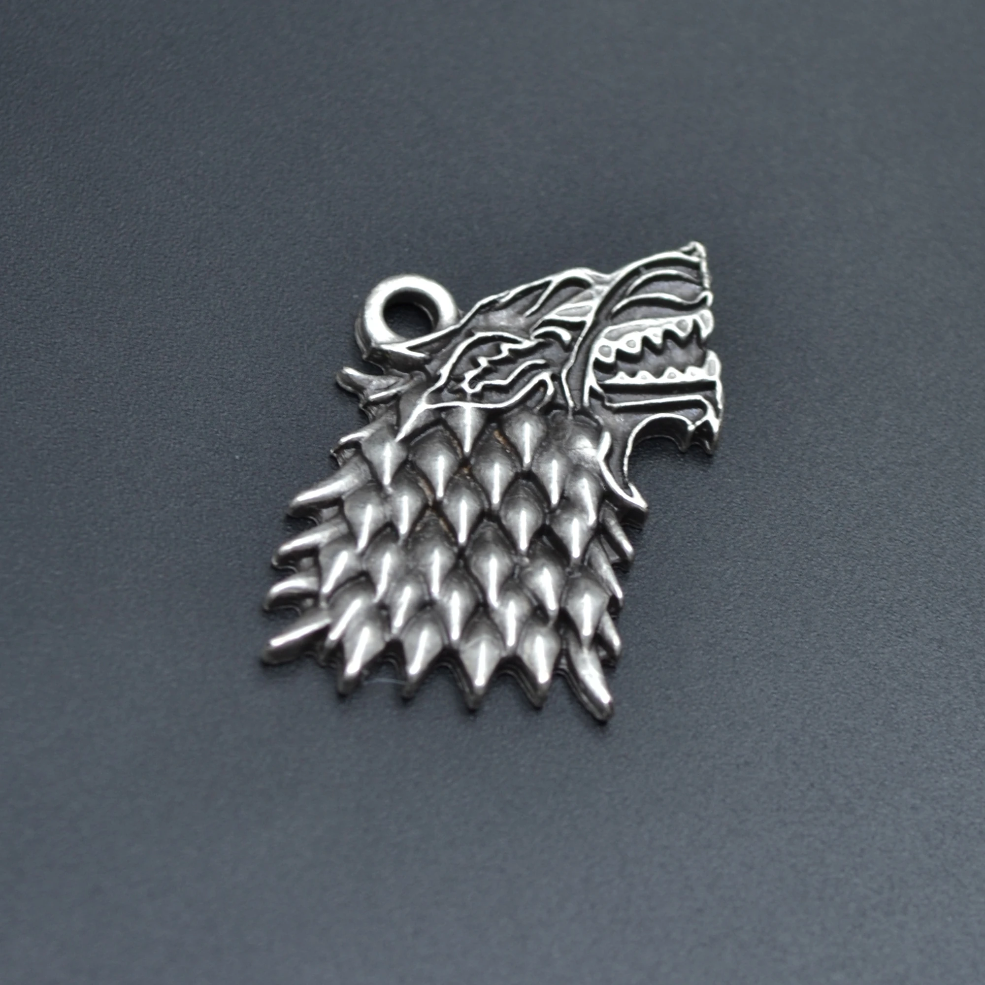 Game Of Thrones Kurt Kolye - Gümüş ( Silver ) Renk - 60 cm Örme Zincir Kolye