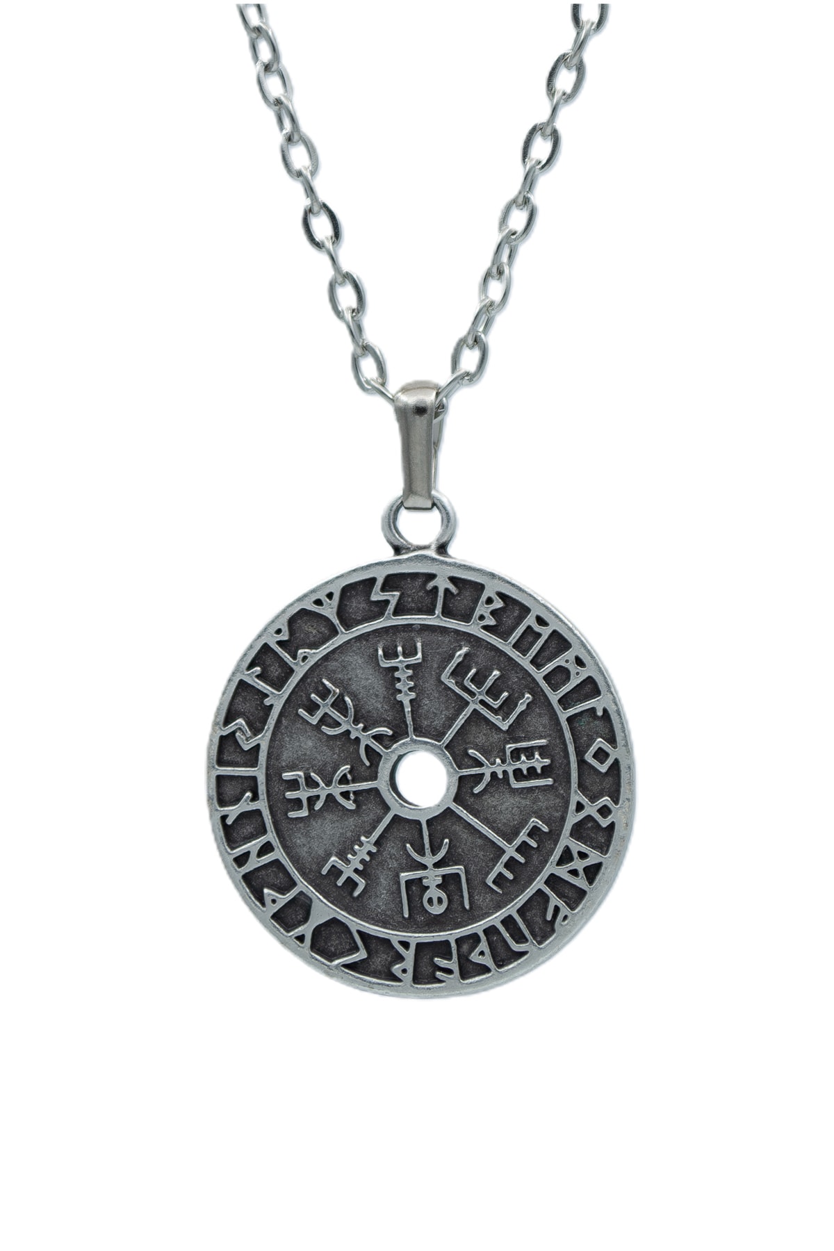 3'lü Ejderha Kılıç Viking Pusula Tılsım Erkek Kadın Kolye Seti