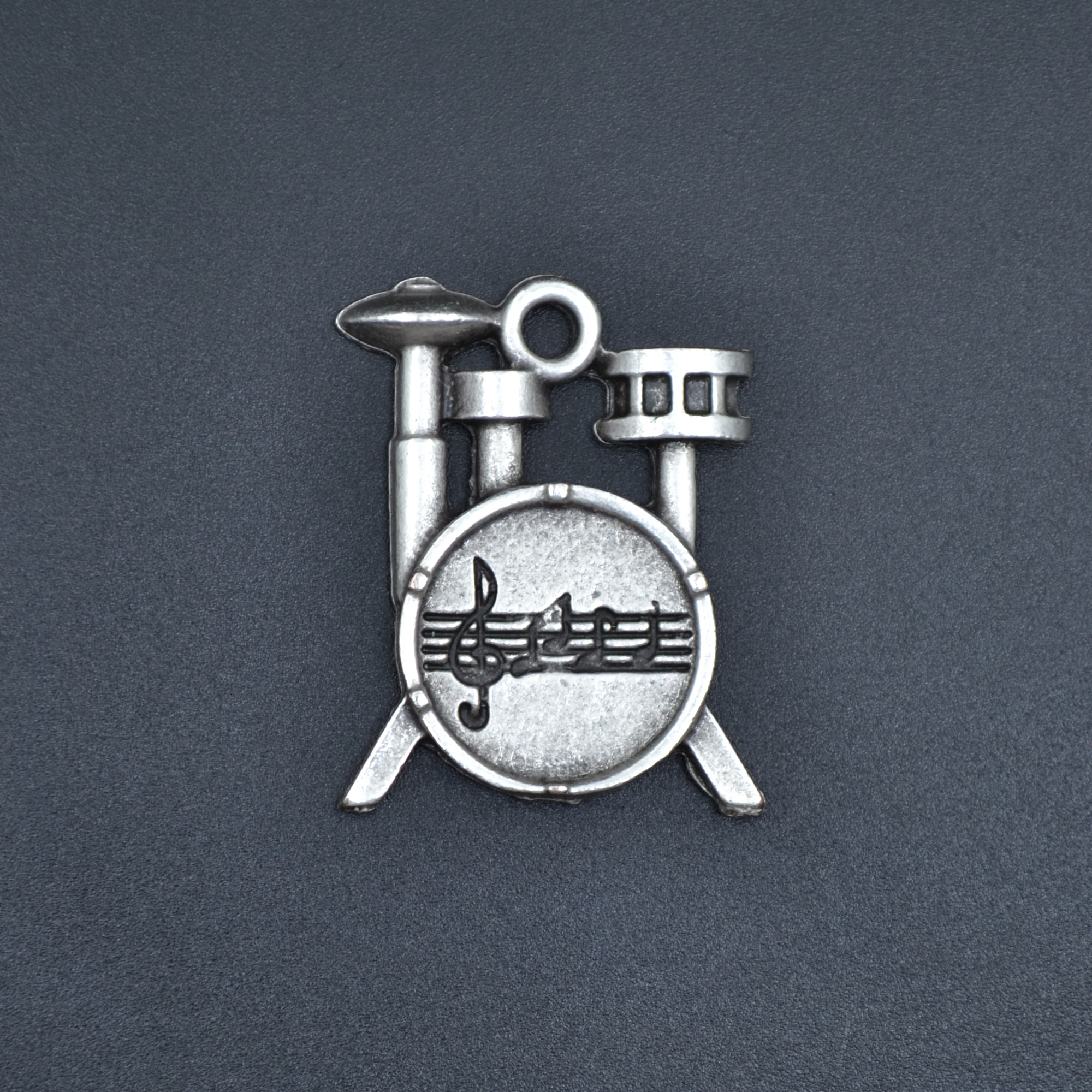 Bateri Kolye - Gümüş ( Silver ) Renk - 60 cm Deri İp Kolye