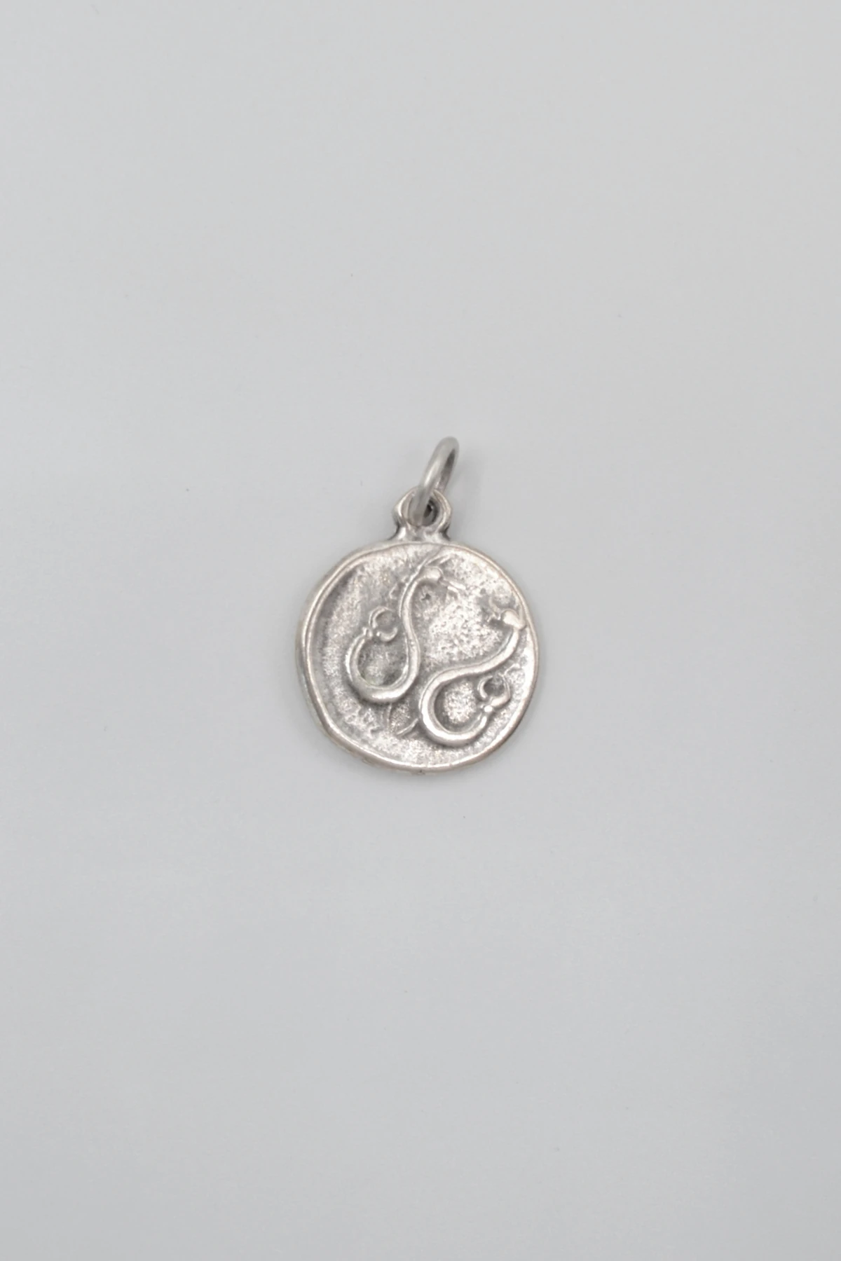 Antik Yunan Sikke Kolye Ucu - Gümüş ( Silver ) Renk