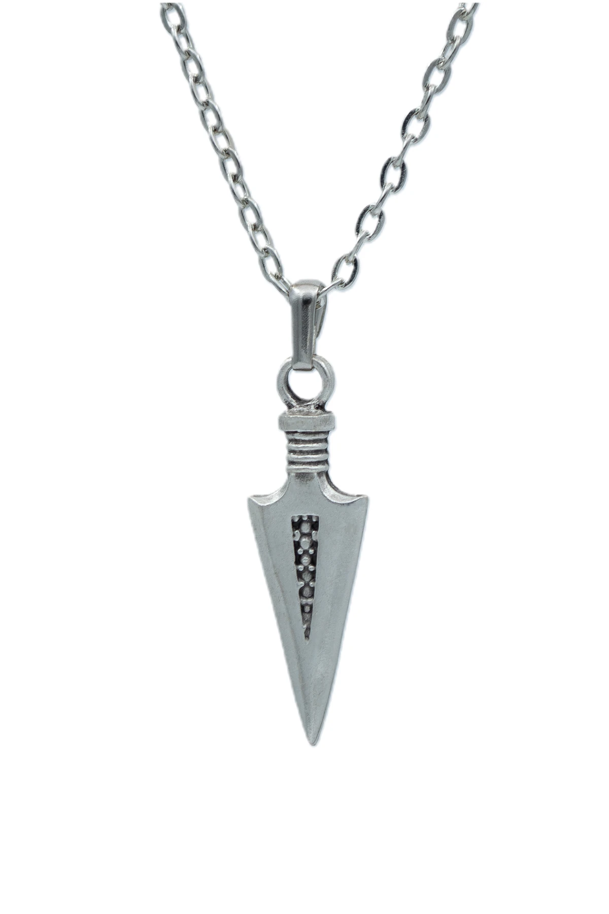 3'lü Antik Ok Ucu Triagle Desenli Ok Ucu Erkek Kadın Kolye Seti