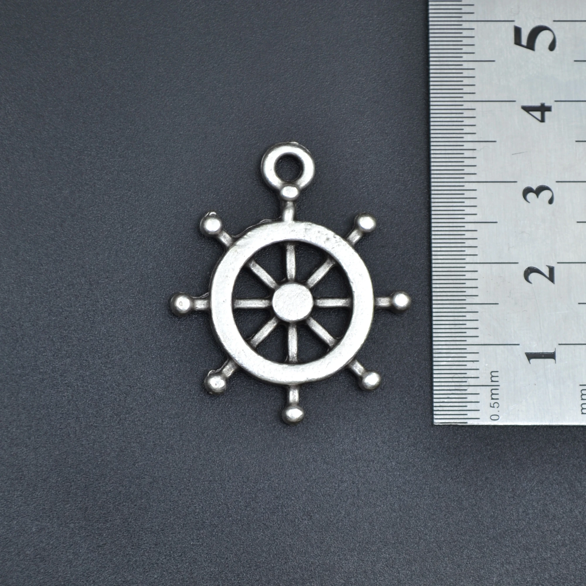 Dümen Kolye - Gümüş ( Silver ) Renk - 60 cm Düz Ezme Zincir Kolye