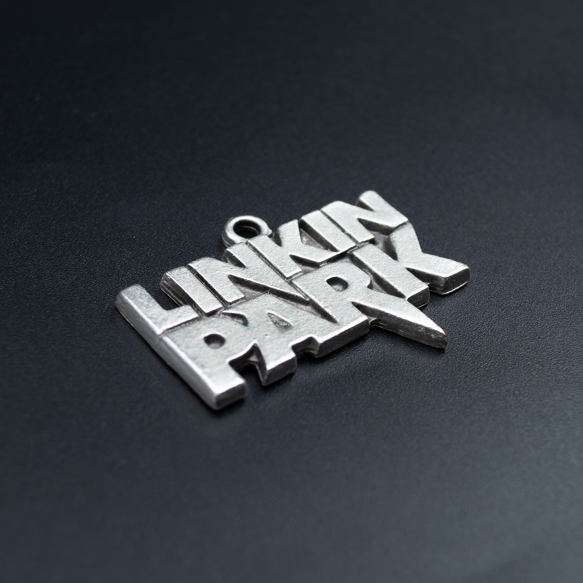 Linkin Park Kolye - Gümüş ( Silver ) Renk - 60 cm Deri İp Kolye