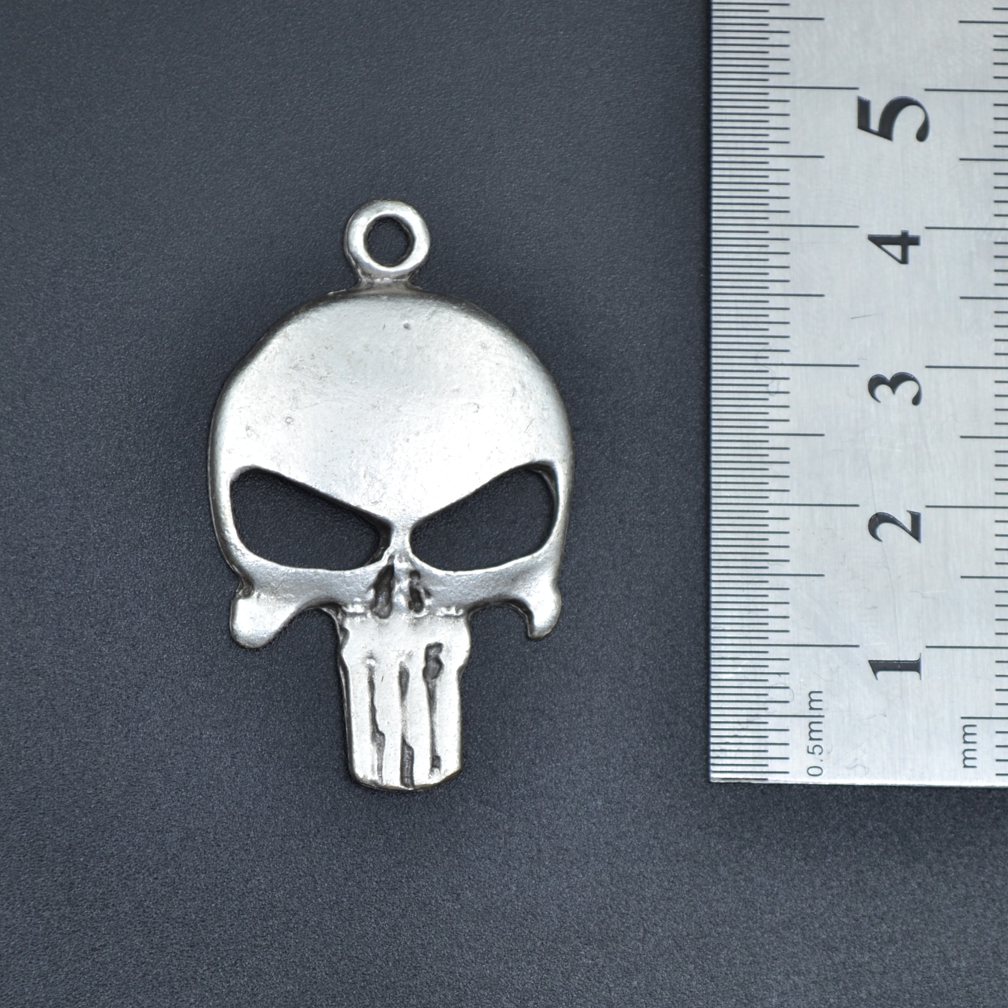 Punisher Cezalandırıcı Kolye Ucu - Gümüş ( Silver ) Renk