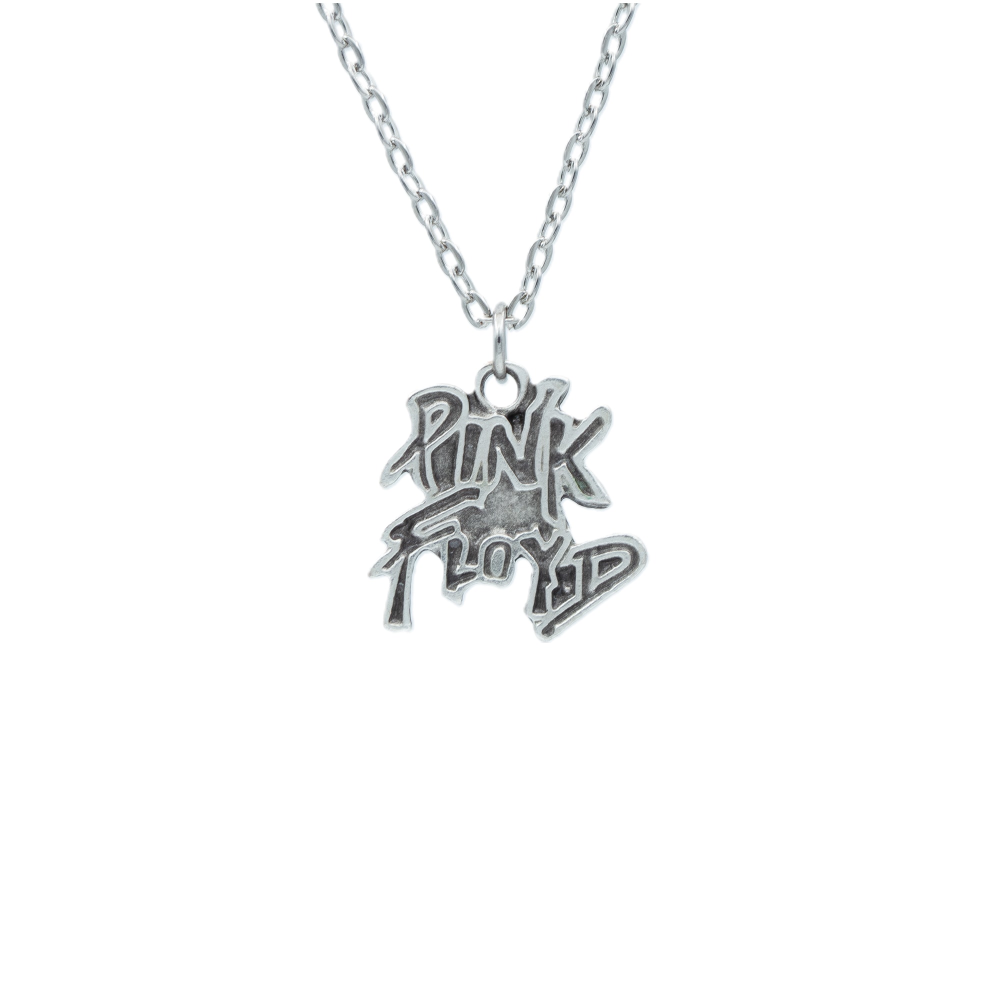 Pink Floyd Kolye - Gümüş ( Silver ) Renk - 60 cm Düz Ezme Zincir Kolye
