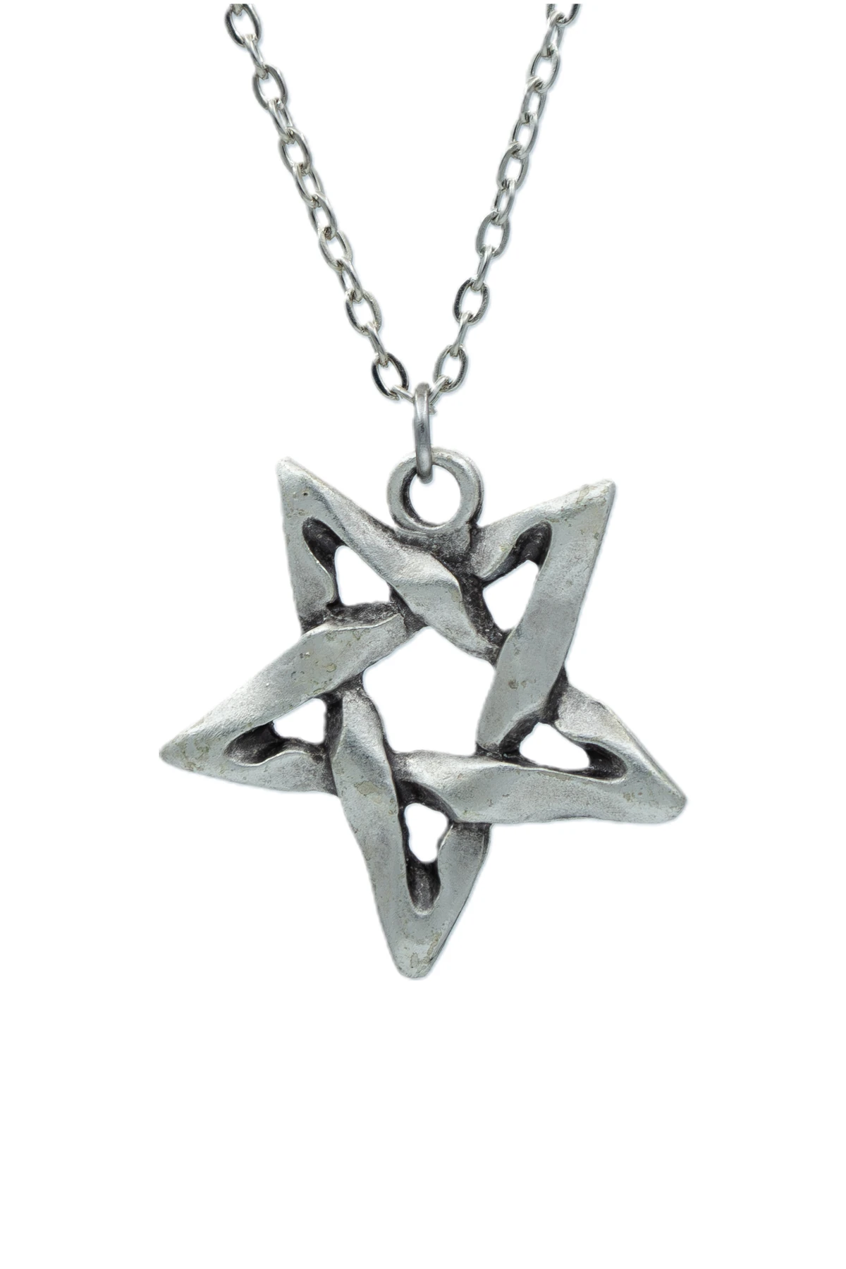 3'lü Ejderha Kılıç Büyük Kanat Pentagram Erkek Kadın Kolye Seti