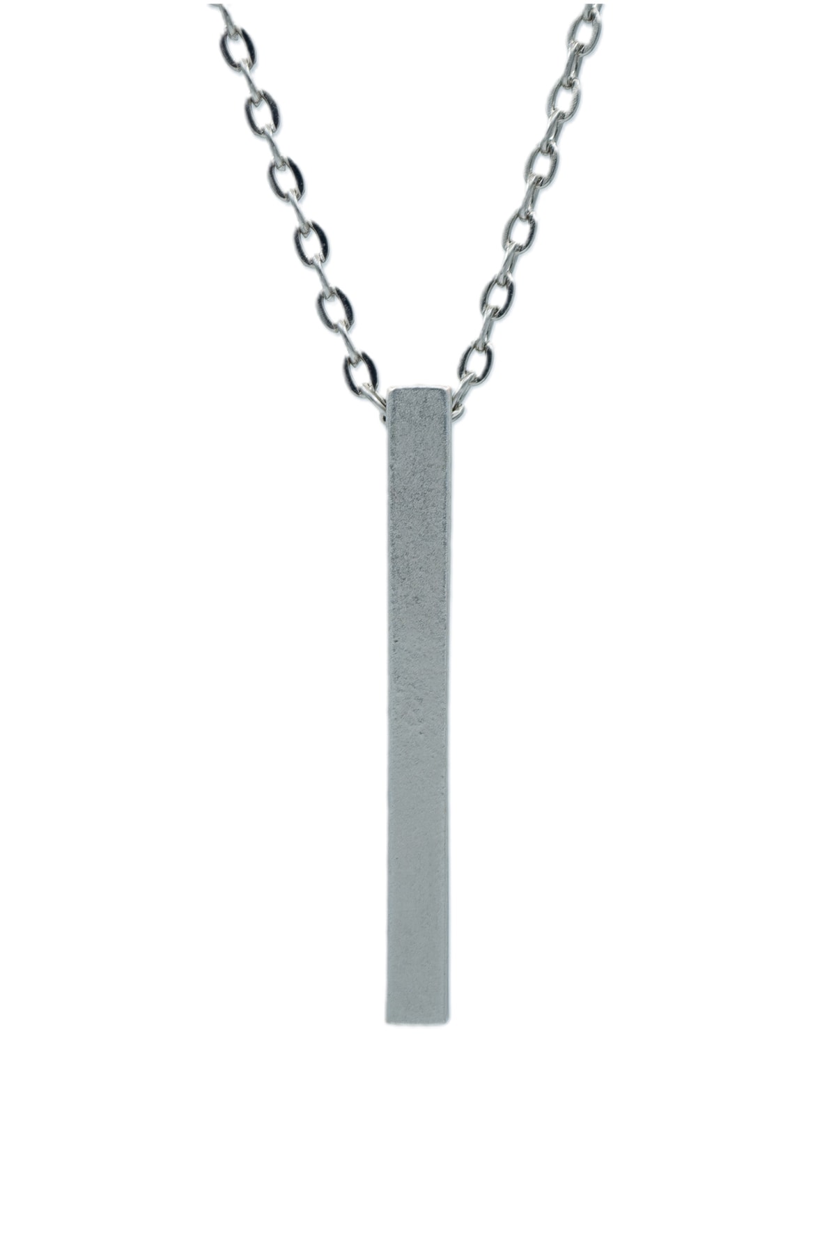 3'lü Çubuk Düz Bar Geometrik Küp Triagel Ok Ucu Erkek Kadın Kolye Seti