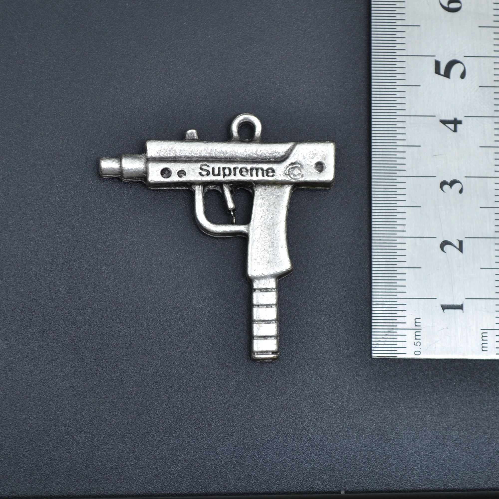 Uzi Kolye Ucu - Gümüş ( Silver ) Renk