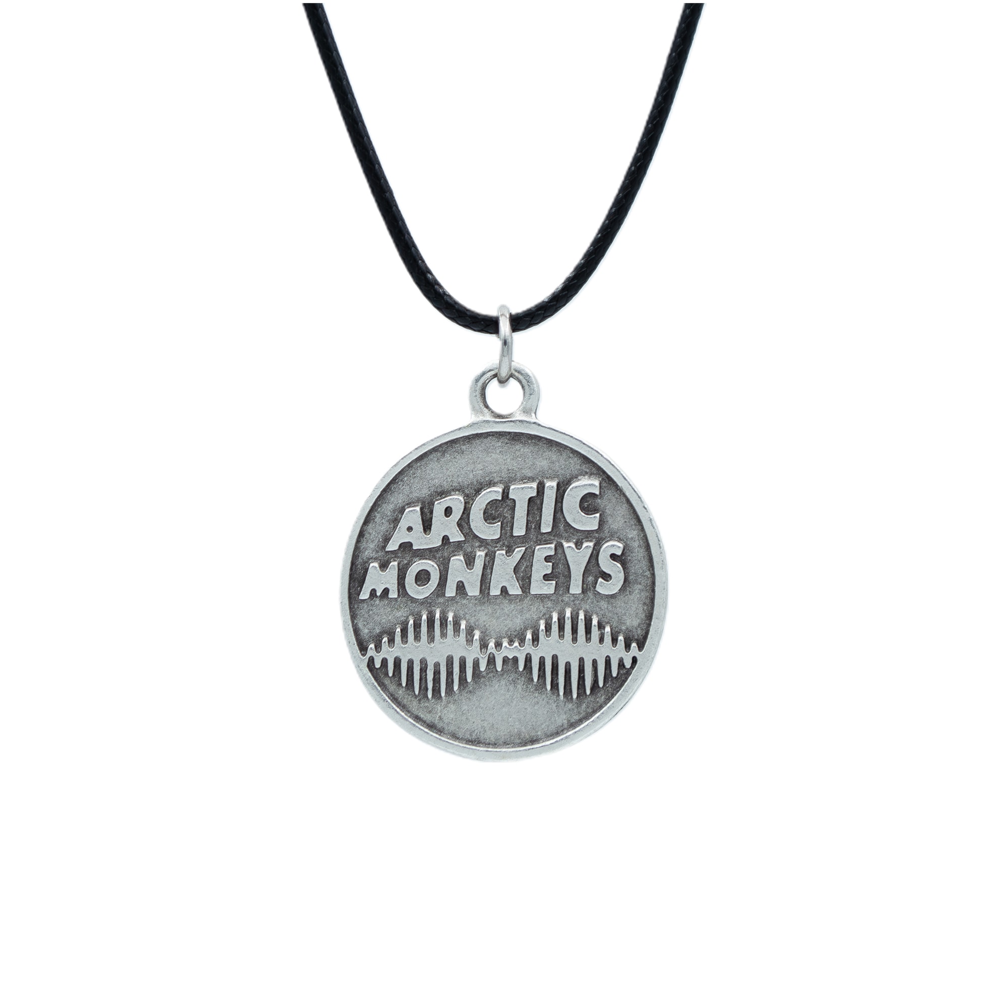 Arctic Monkeys Kolye - Gümüş ( Silver ) Renk - 60 cm Deri İp Kolye