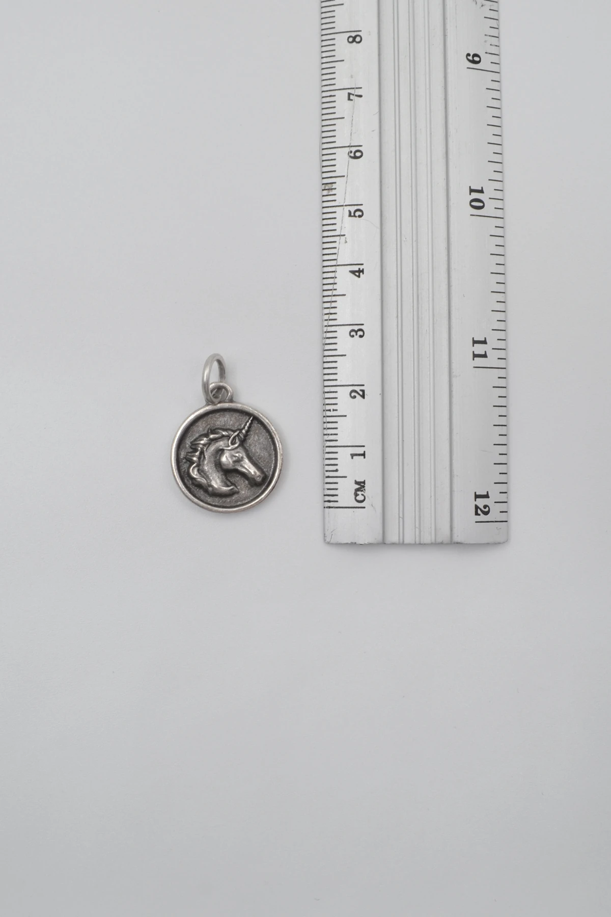 Unicorn - Tekboynuz Örme Zincir Kolye - Antik Gümüş Kaplama - Kadın Erkek - 60 cm