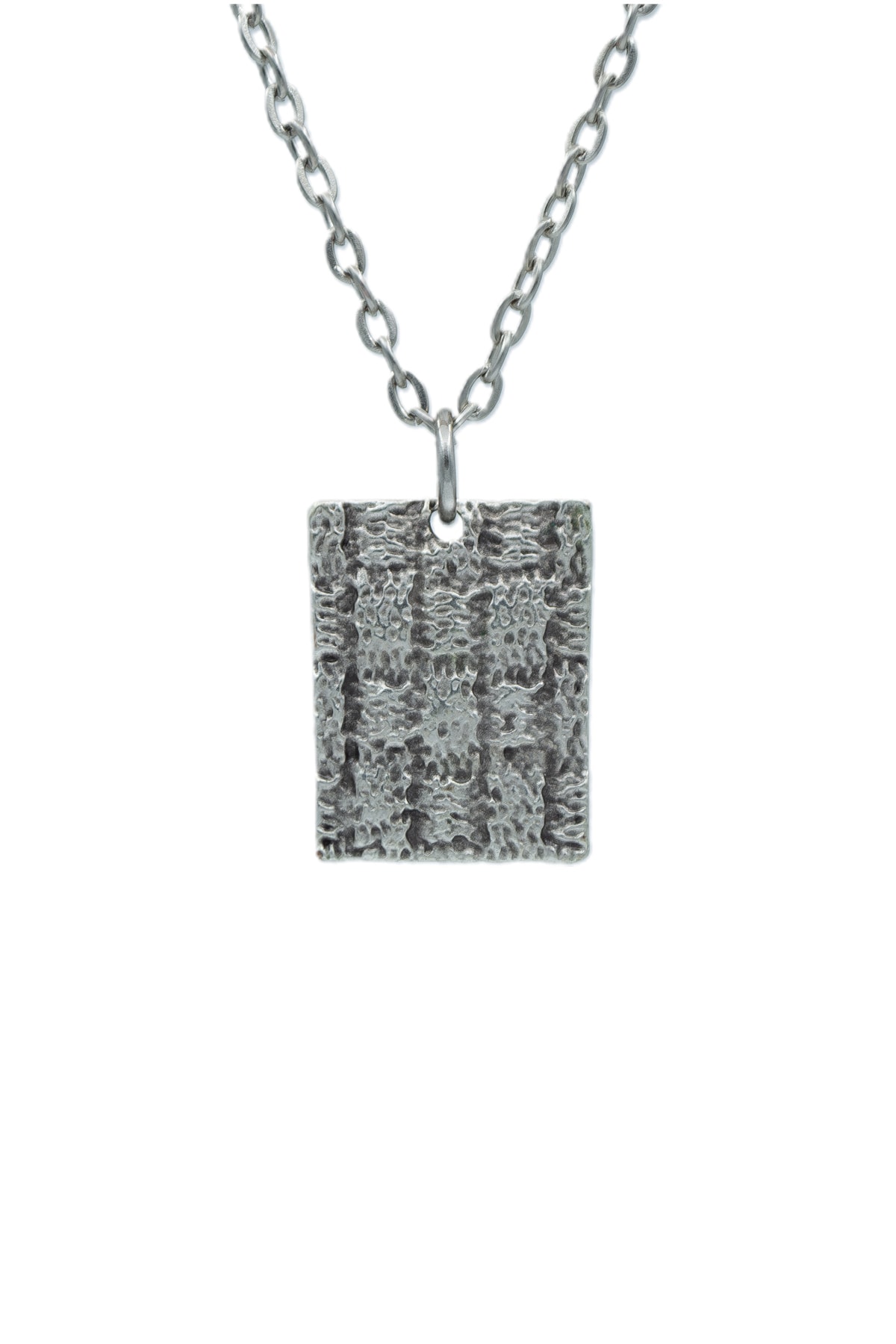 2'li Desenli Levha - Desenli Bar Erkek Kadın Kolye Seti