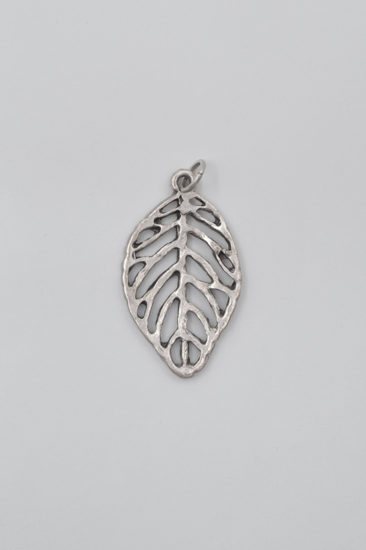 Yaprak Kolye Ucu - Gümüş ( Silver ) Renk