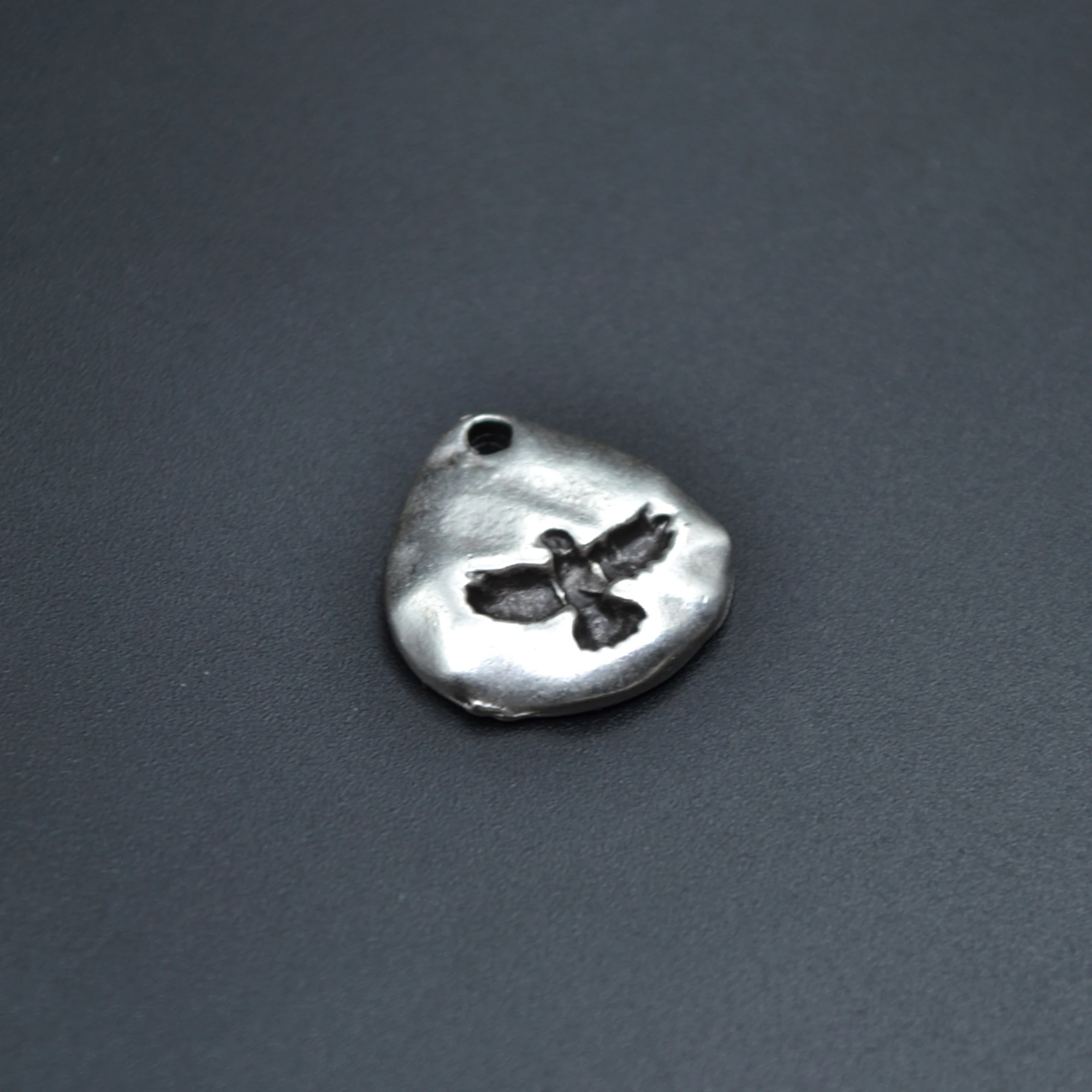 Kartal İşlemeli Kolye Ucu - Gümüş ( Silver ) Renk