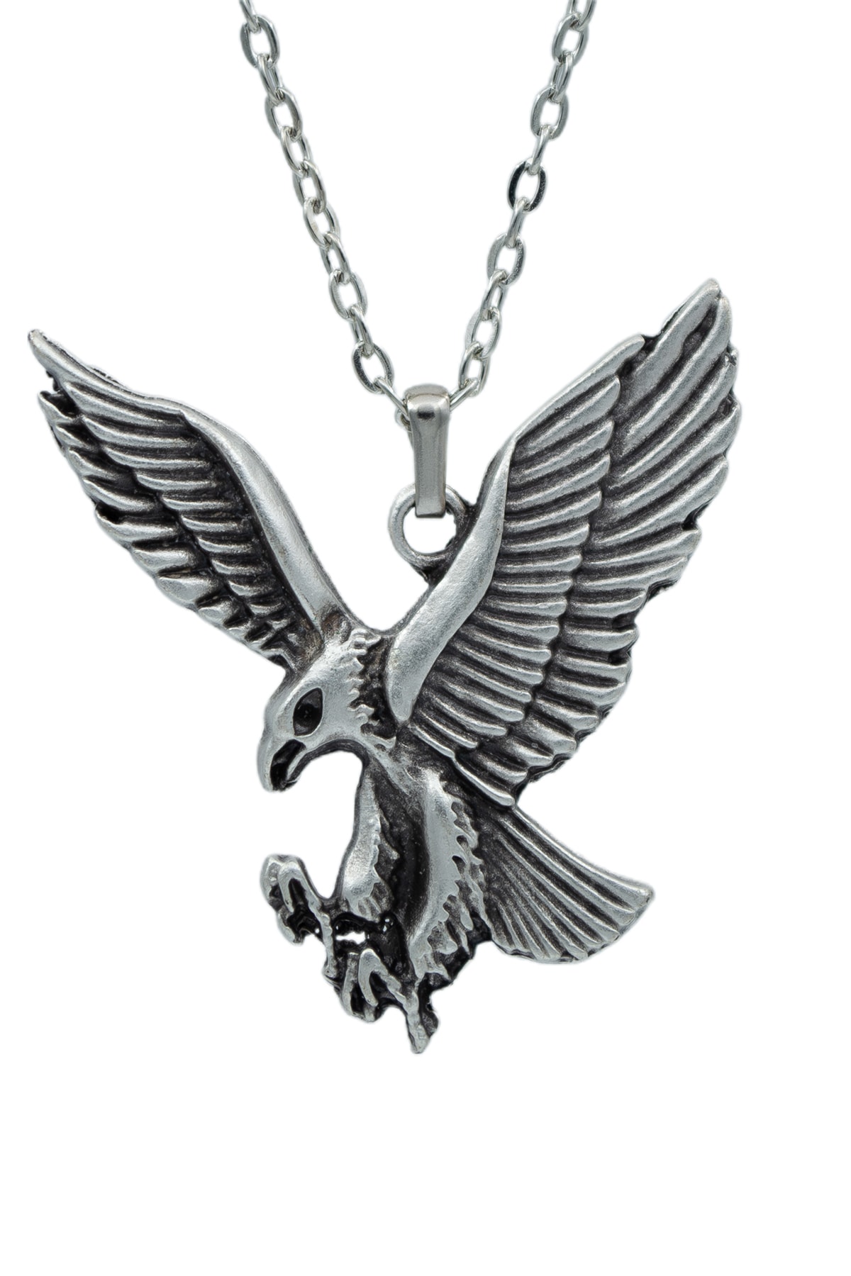 2'li Uçan Kartal - Kartal Melek Kanat Erkek Kadın Kolye Seti