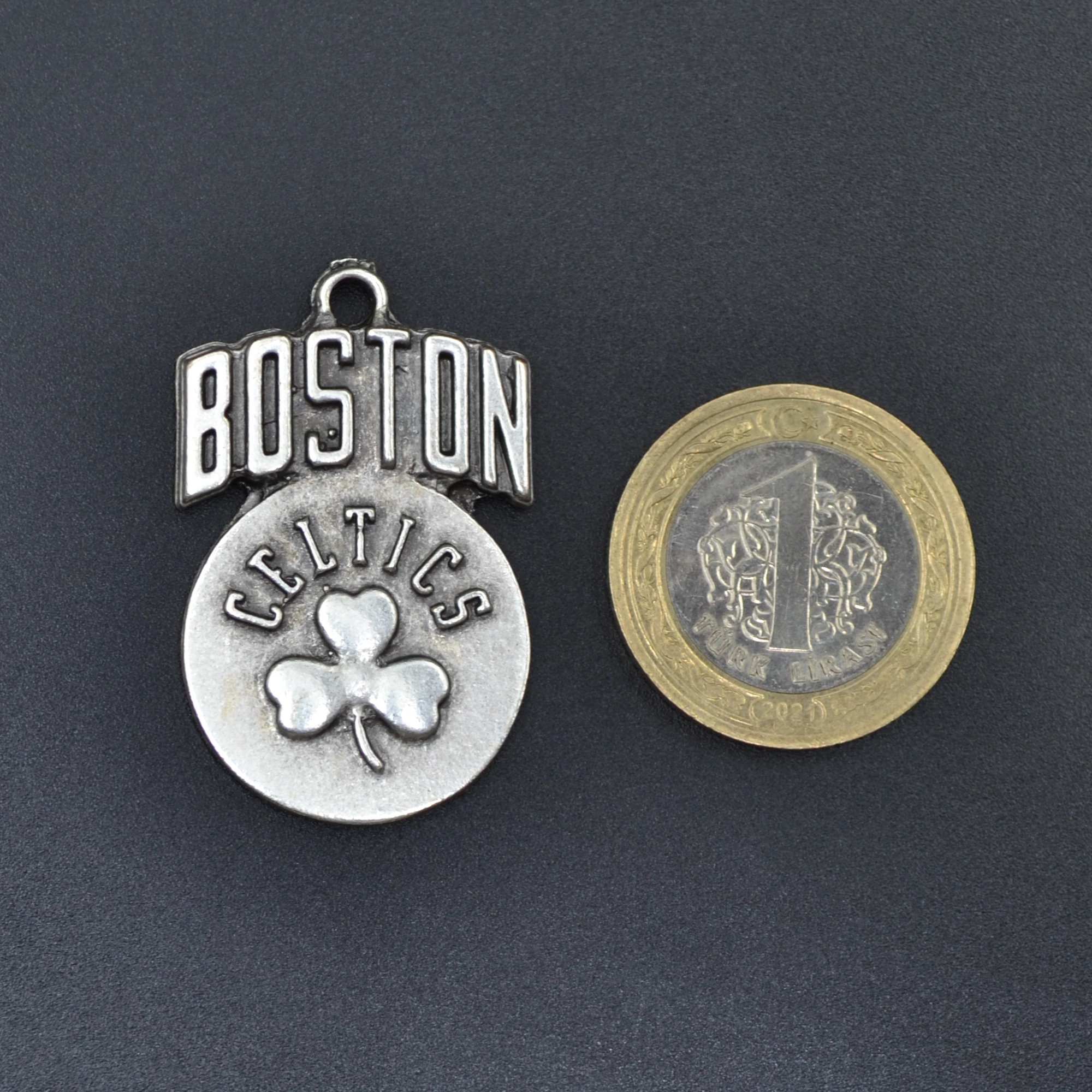Boston Celtics Kolye Ucu - Gümüş ( Silver ) Renk