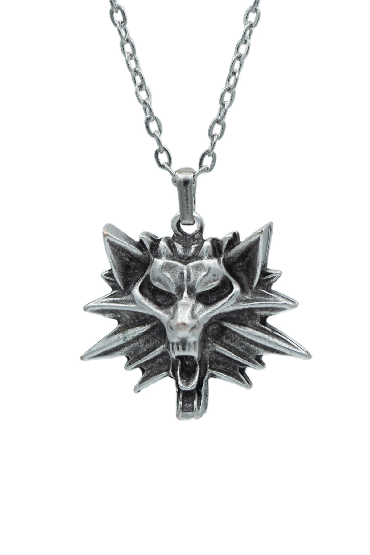 3'lü The Witcher Kurt Savaşçı Gladyatör Miğfer Erkek Kadın Kolye Seti