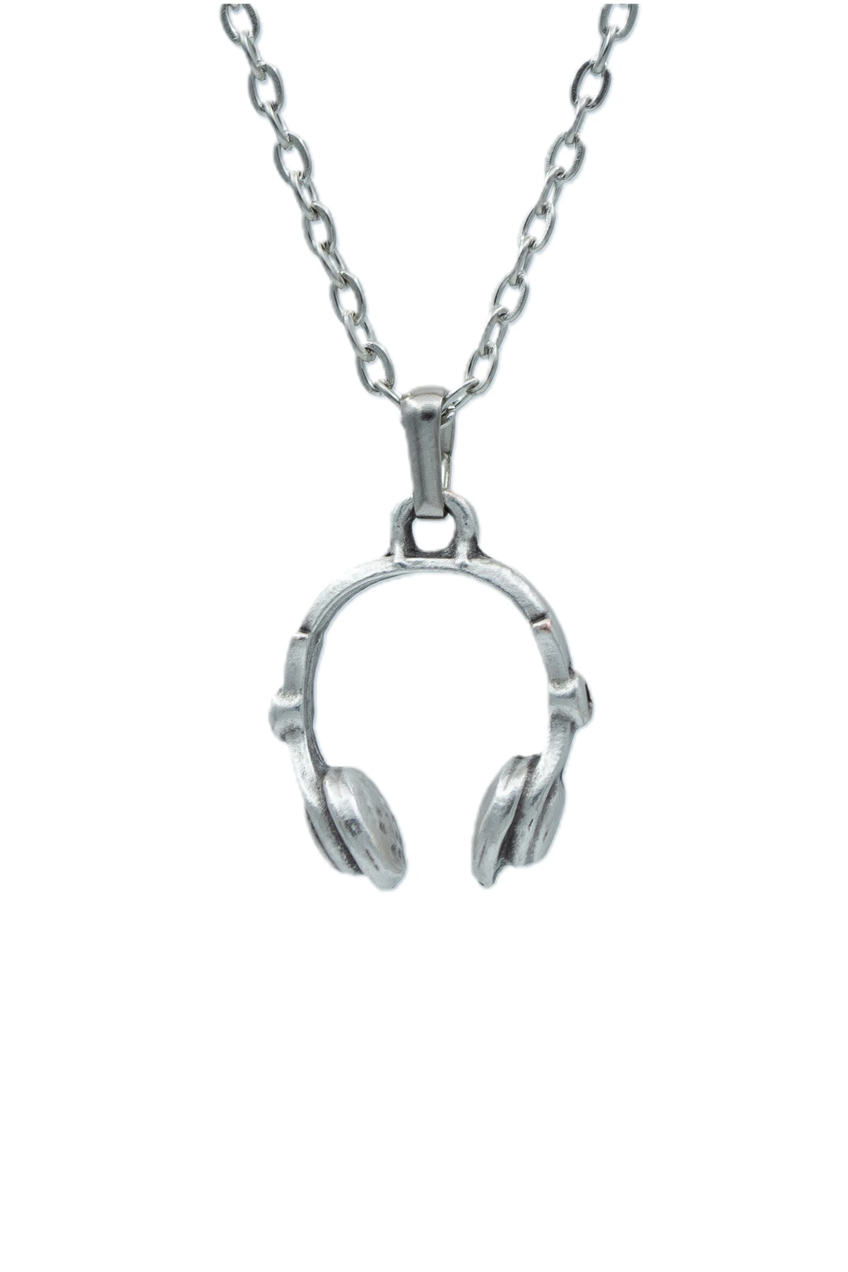 3'lü Pentagram Kuru Kafa Gitar Kulaklık Erkek Kadın Kolye Seti