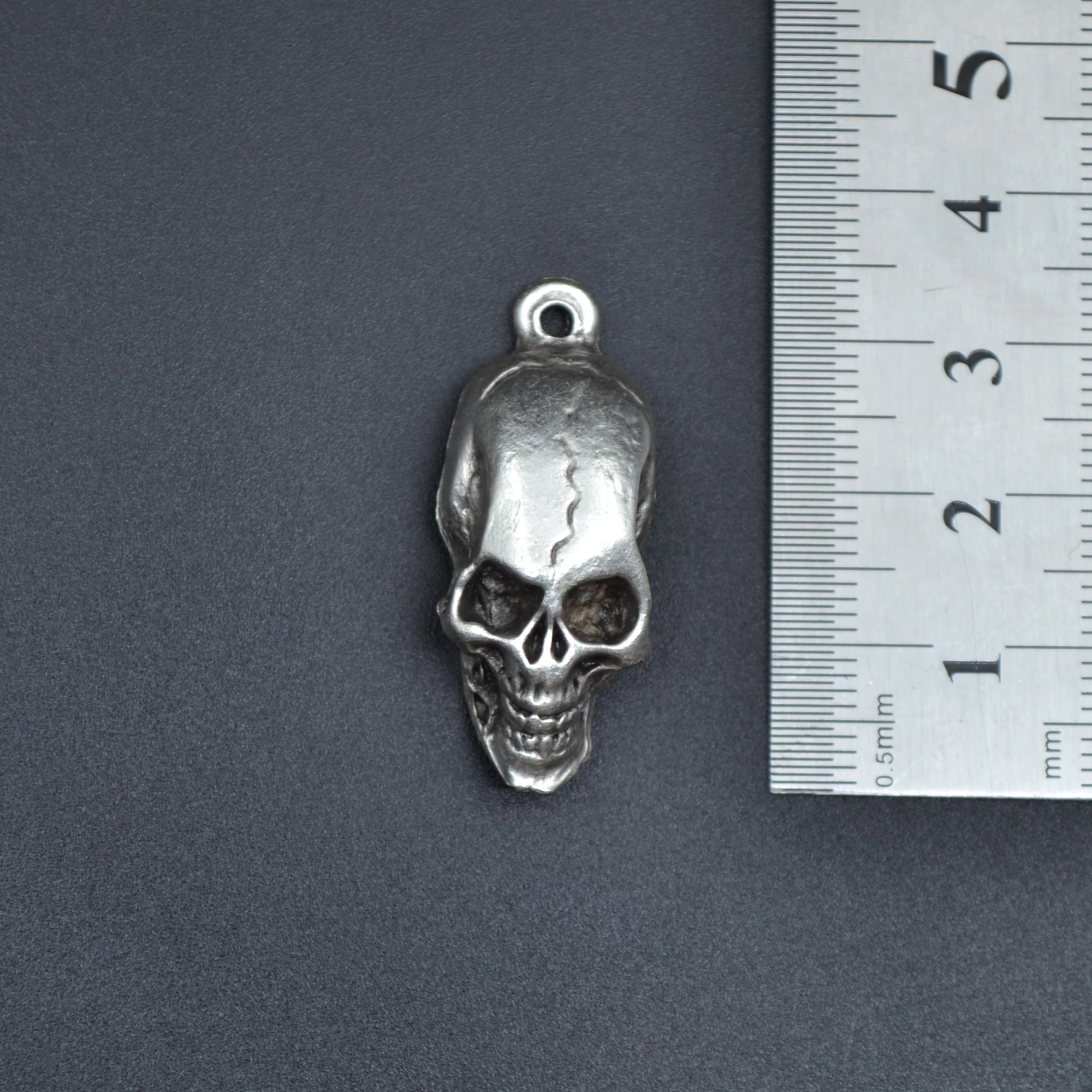 Kuru Kafa Kolye - Gümüş ( Silver ) Renk - 60 cm Düz Ezme Zincir Kolye