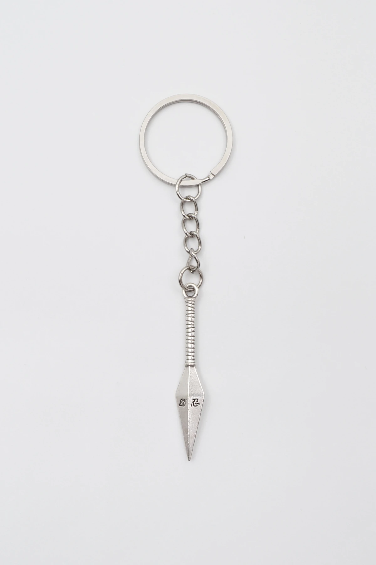 Anime Ninja Kunai Anahtarlık - Antik Gümüş Kaplama - Kadın Erkek
