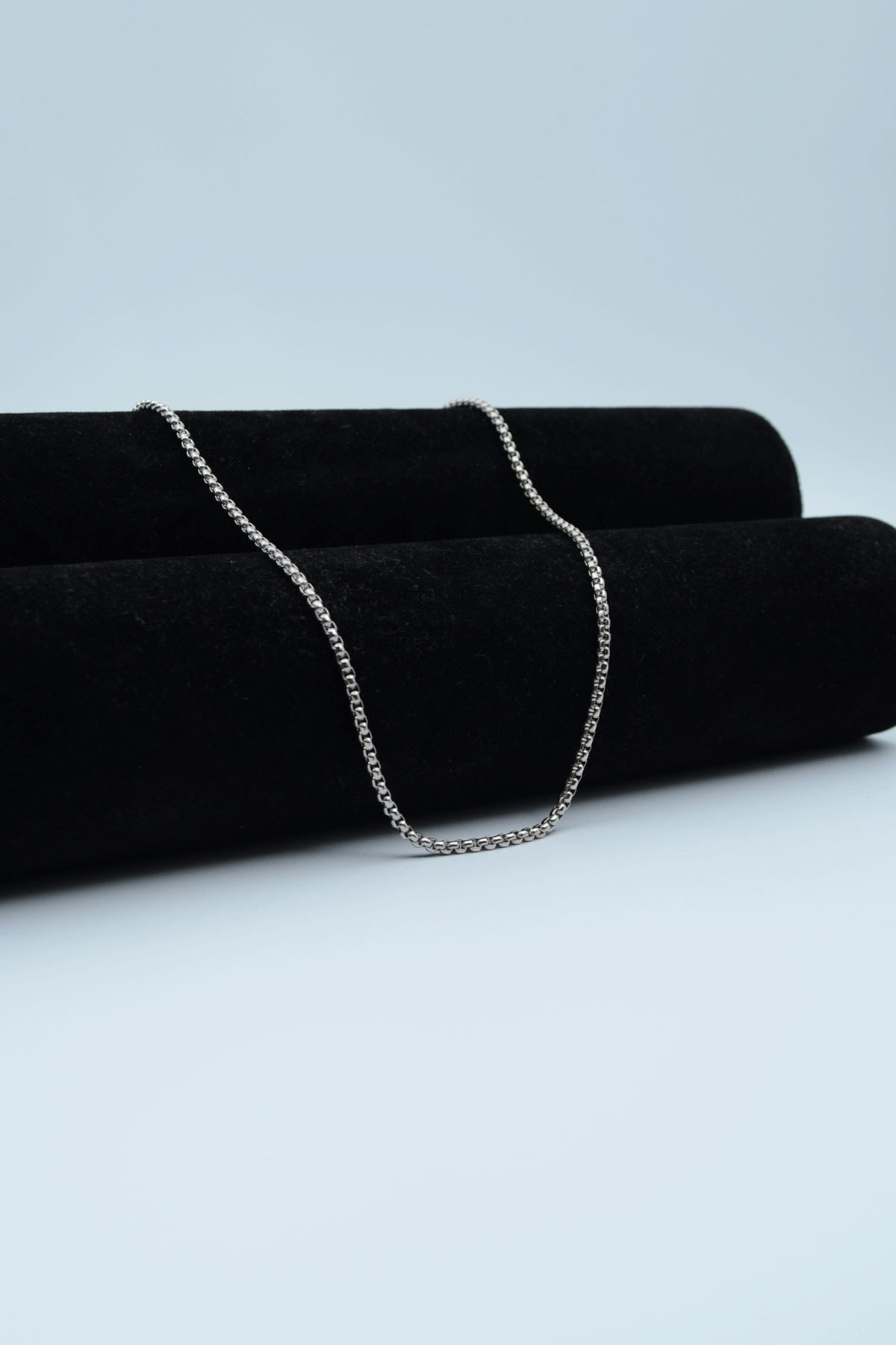 Örme Zincir Kolye - Gümüş ( Silver ) Renk