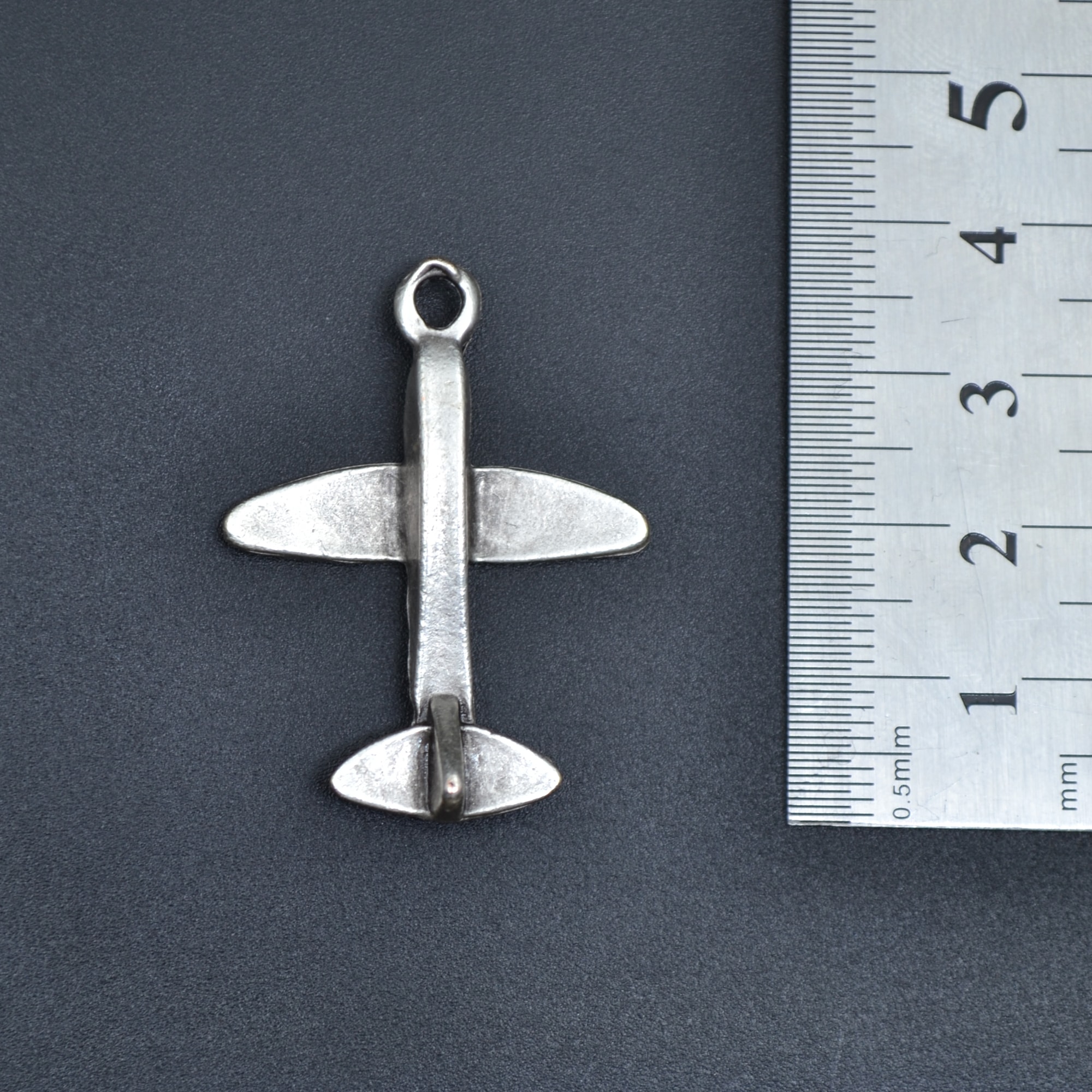 Minimal Uçak Kolye Ucu - Gümüş ( Silver ) Renk