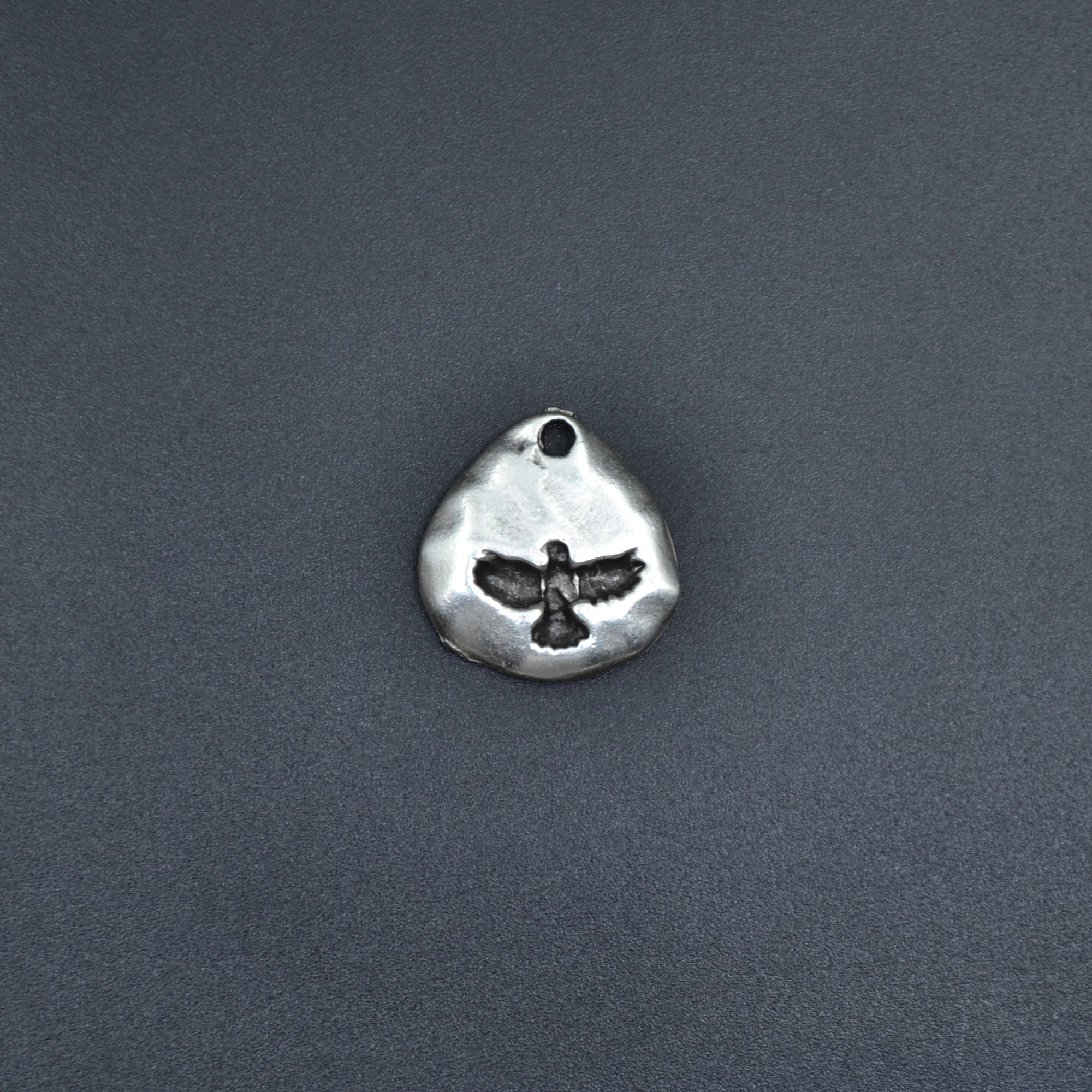 Kartal İşlemeli Kolye Ucu - Gümüş ( Silver ) Renk