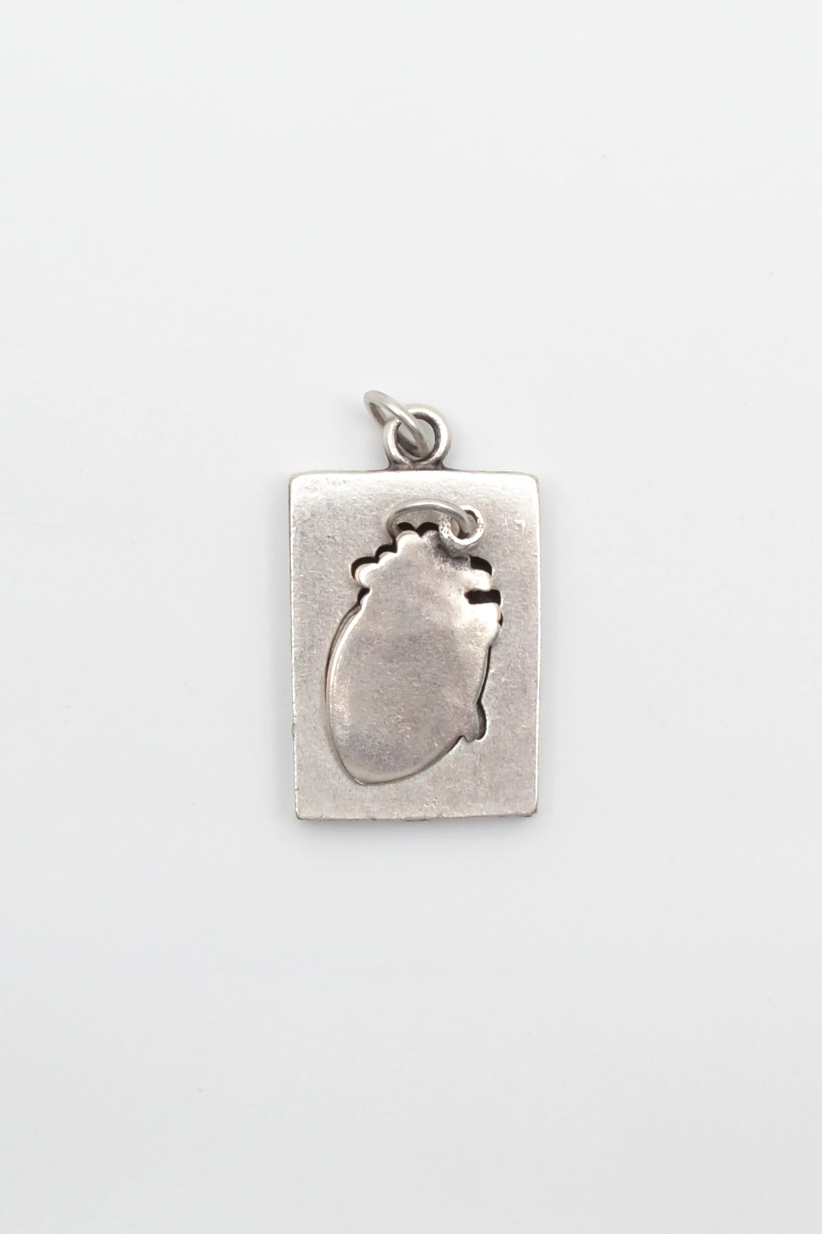 Kalp Bulmaca 2'li Kolye Ucu - Gümüş ( Silver ) Renk