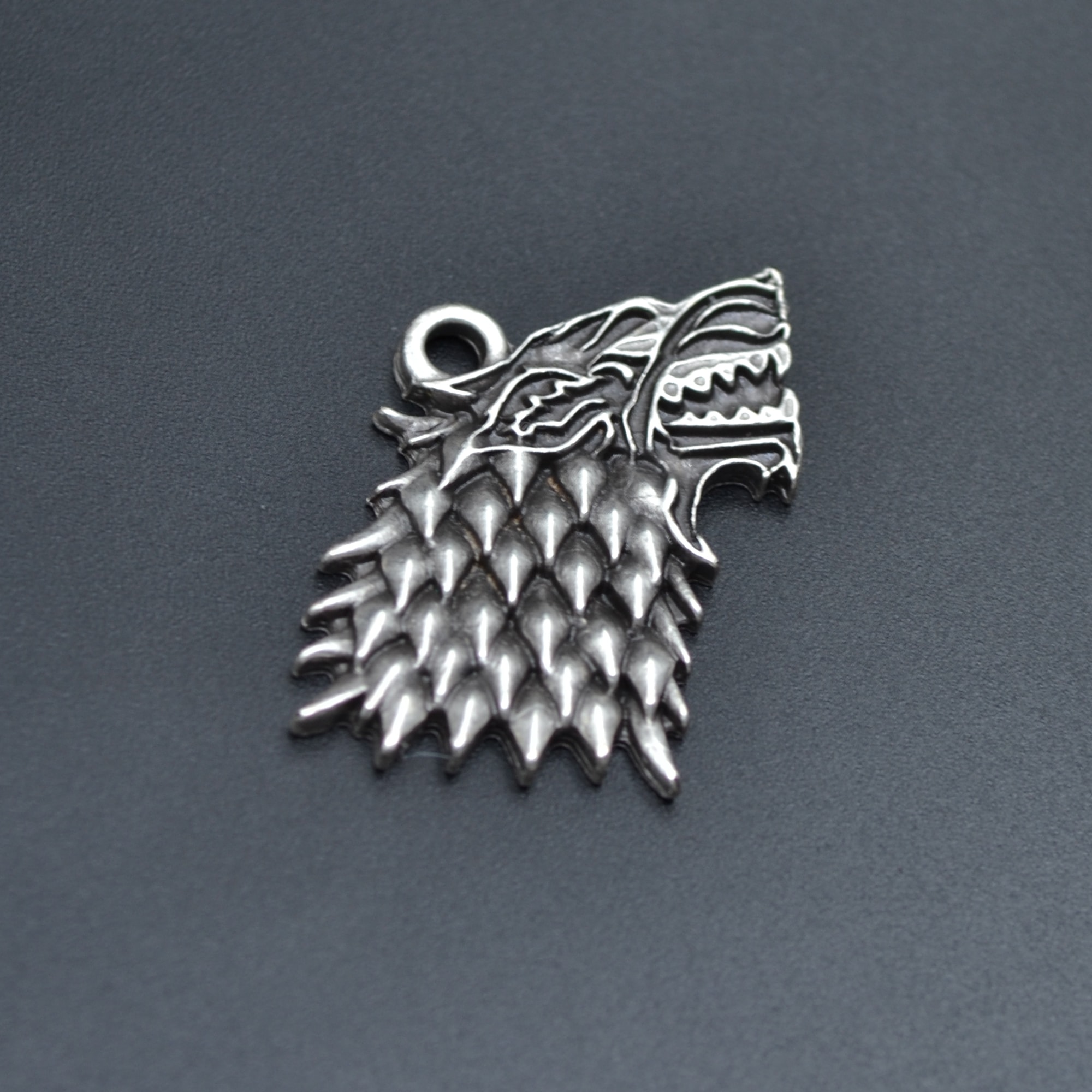 Game Of Thrones Kurt Kolye Ucu - Gümüş ( Silver ) Renk