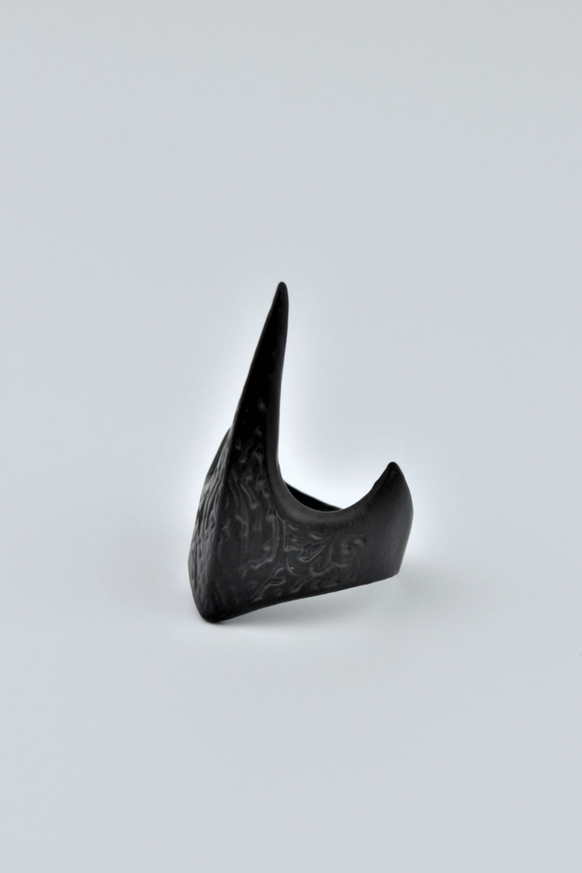 Zihgir Baş Parmak Okçu Mat Siyah Ayarlamalı Erkek Yüzük