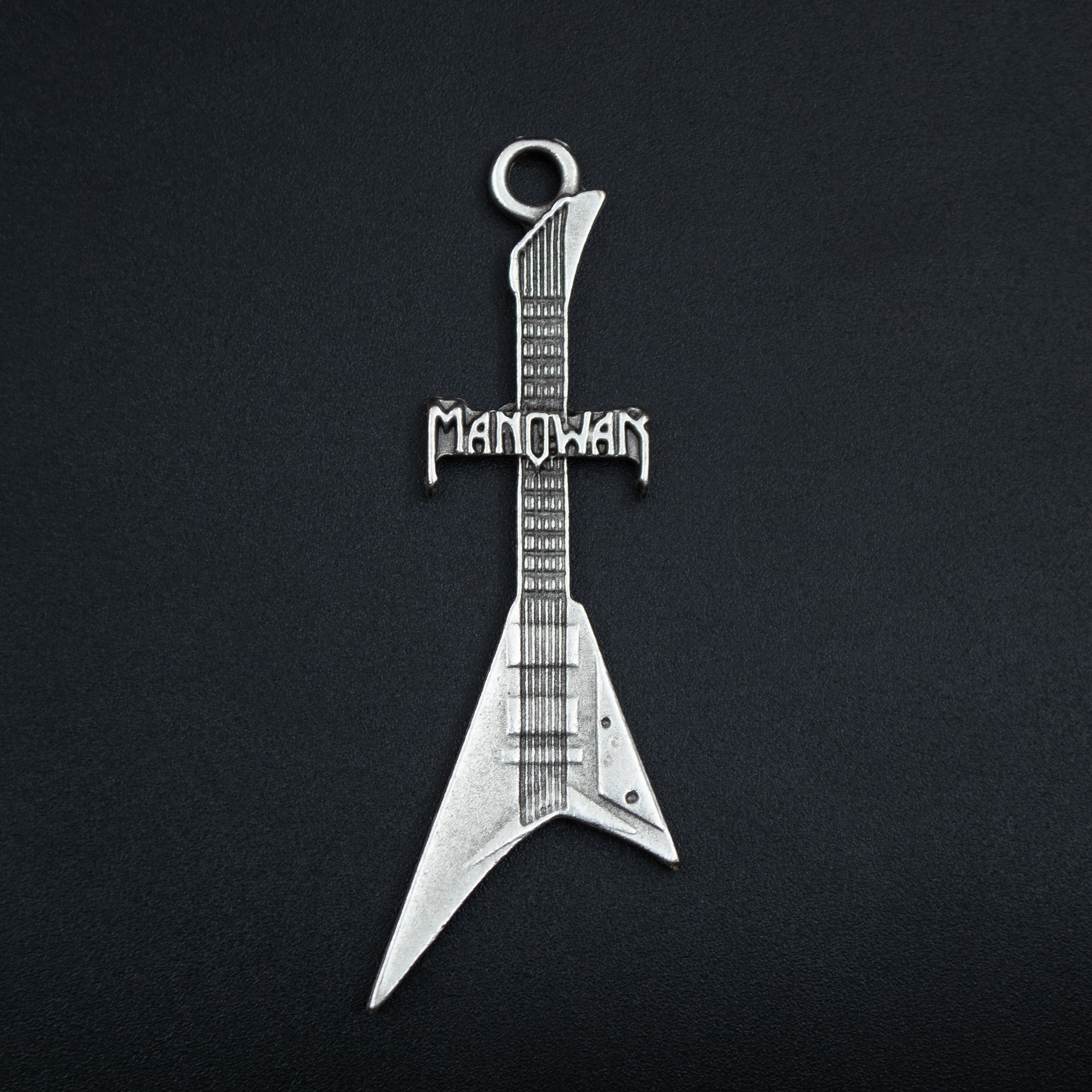 Manowar Elektro Gitar Kolye Ucu - Gümüş ( Silver ) Renk