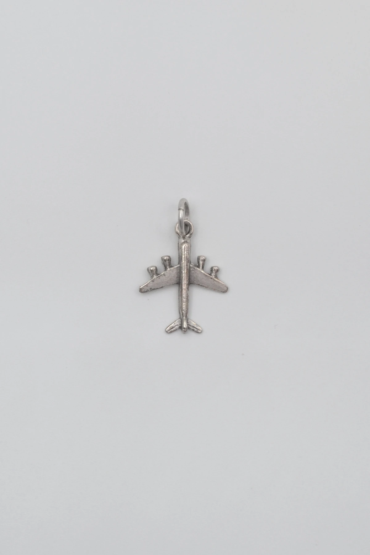 Küçük Uçak Kolye Ucu - Gümüş ( Silver ) Renk