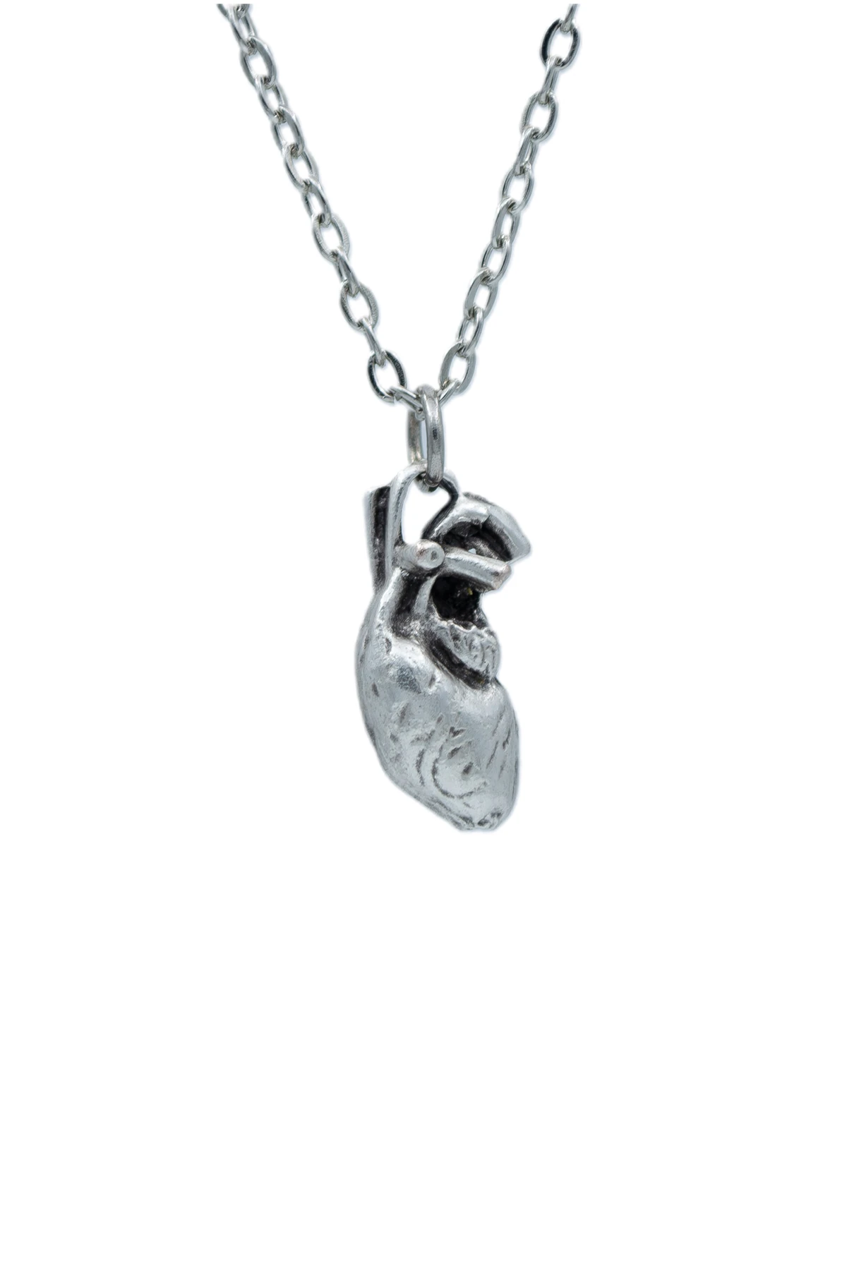 2'li Steteskop - Kalp Erkek Kadın Kolye Seti