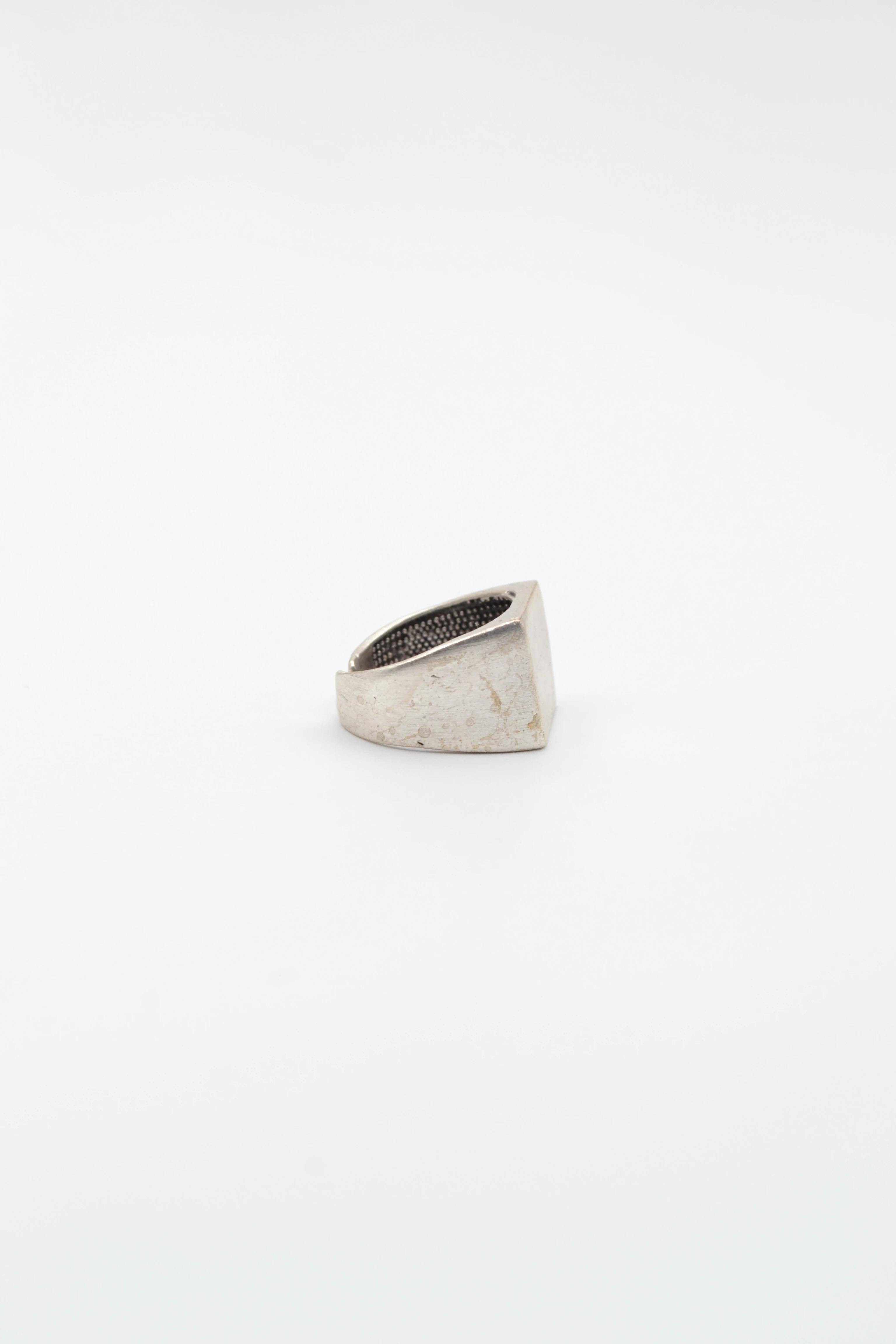 Kare Gümüş Kaplama Ayarlamalı Kadın Yüzük