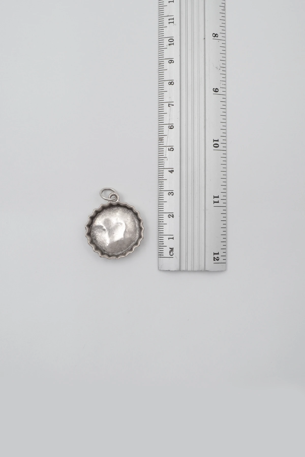 Retro Gazoz Kapağı Örme Zincir Kolye - Antik Gümüş Kaplama - Kadın Erkek - 60 cm