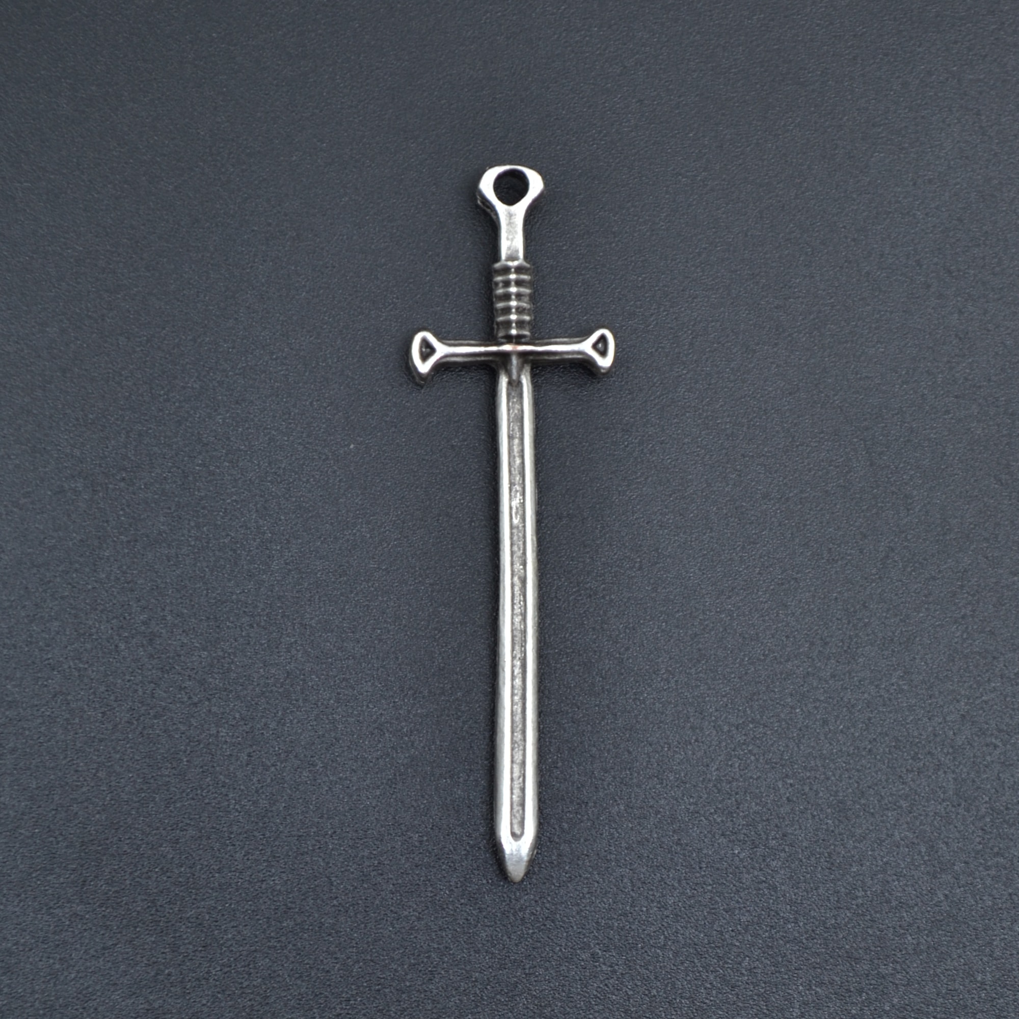 Kılıç Kolye Ucu - Gümüş ( Silver ) Renk