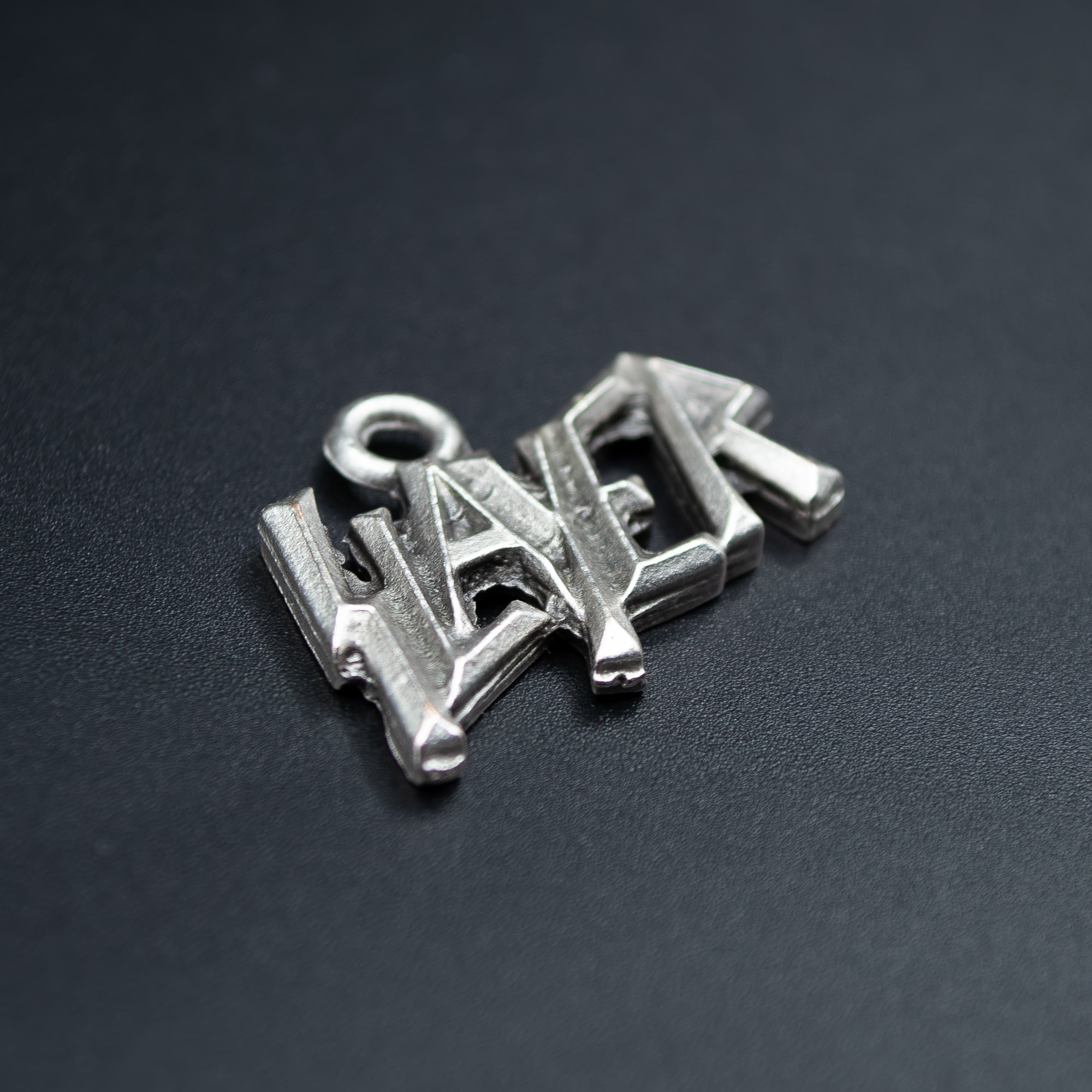 Slayer Kolye - Gümüş ( Silver ) Renk - 60 cm Deri İp Kolye