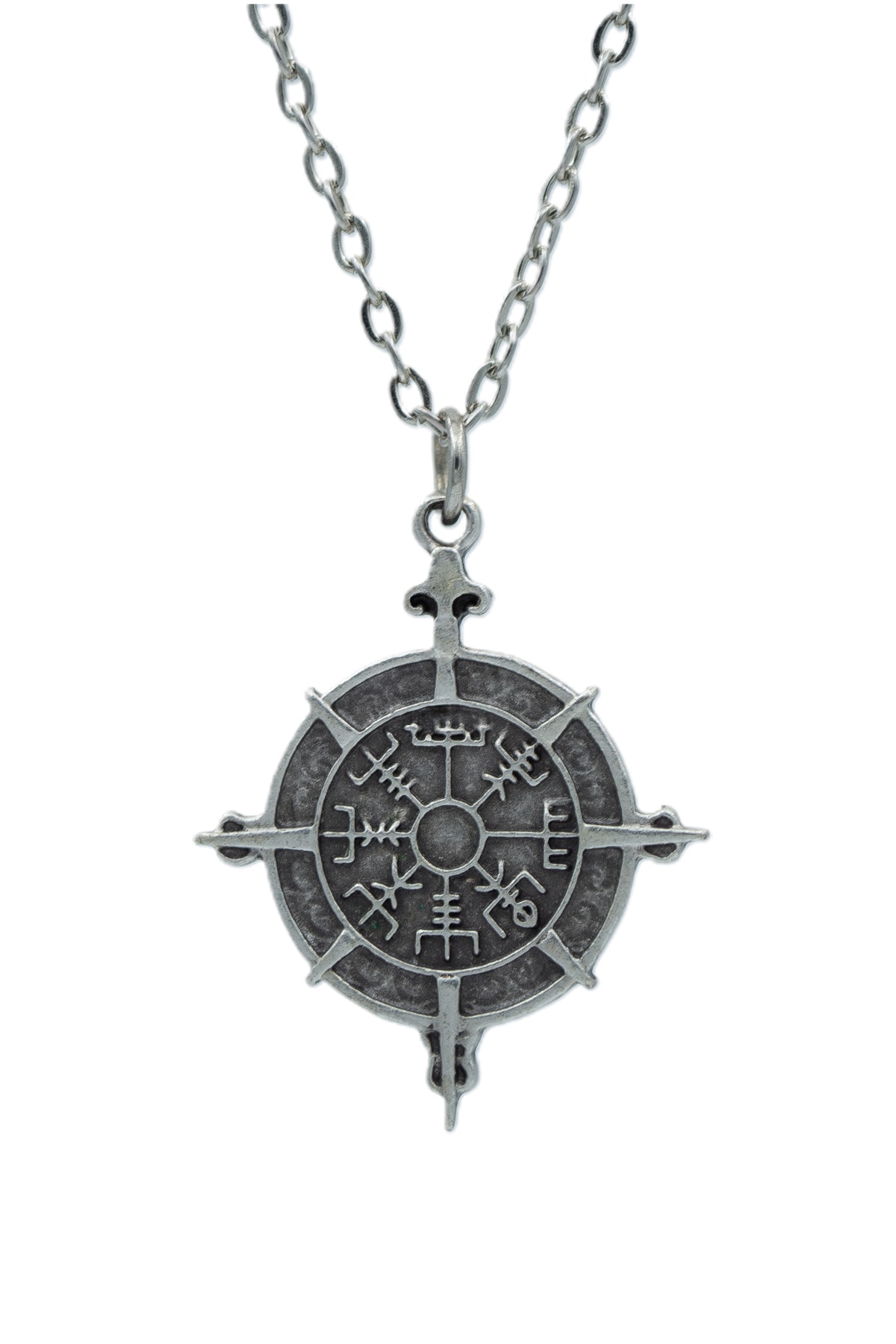 2'li Viking Pusula Erkek Kadın Kolye Seti