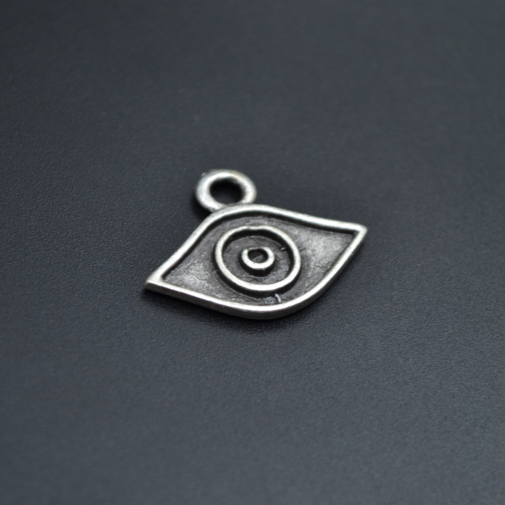 Minimal Göz Kolye Ucu - Gümüş ( Silver ) Renk