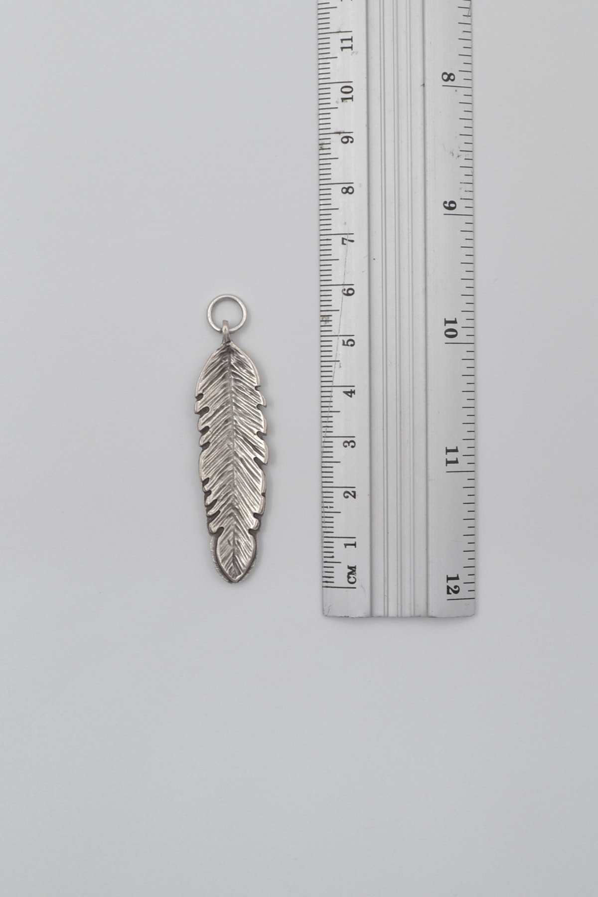 Tüy Kolye Ucu - Gümüş ( Silver ) Renk