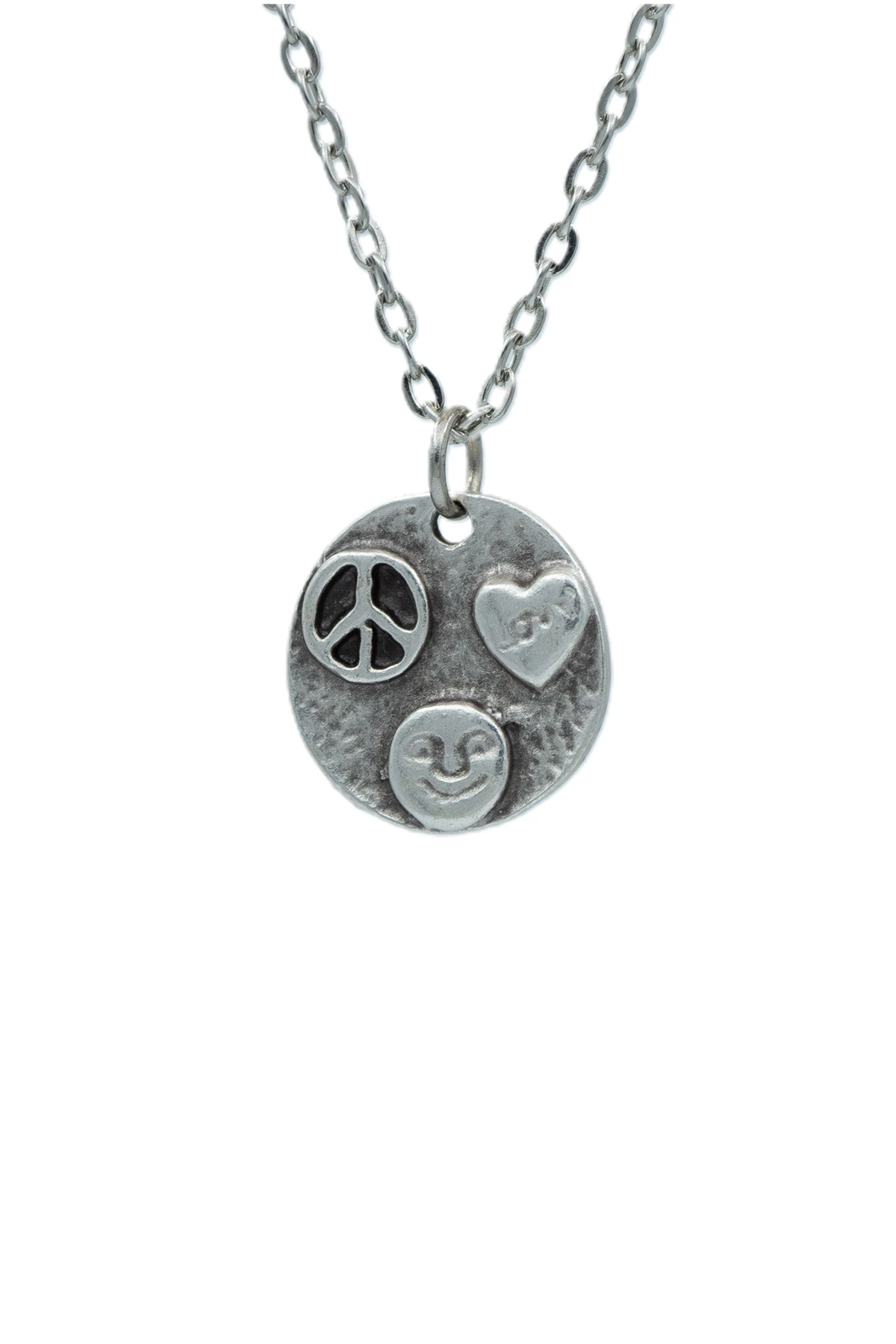 3'lü Peace Barış Özgürlük Sembol Erkek Kadın Kolye Seti