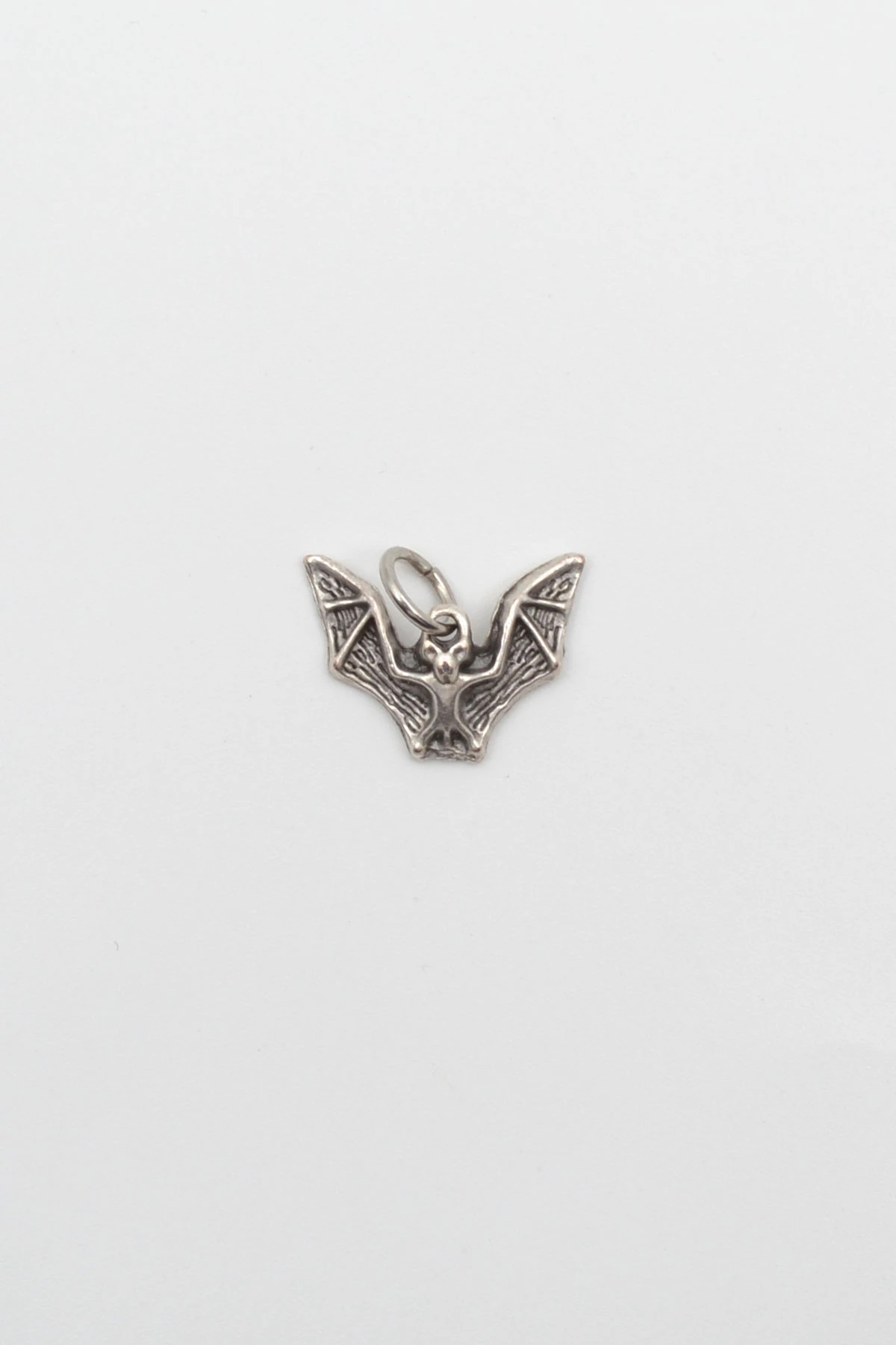 Minimal Gotik Yarasa Kolye Ucu - Gümüş ( Silver ) Renk