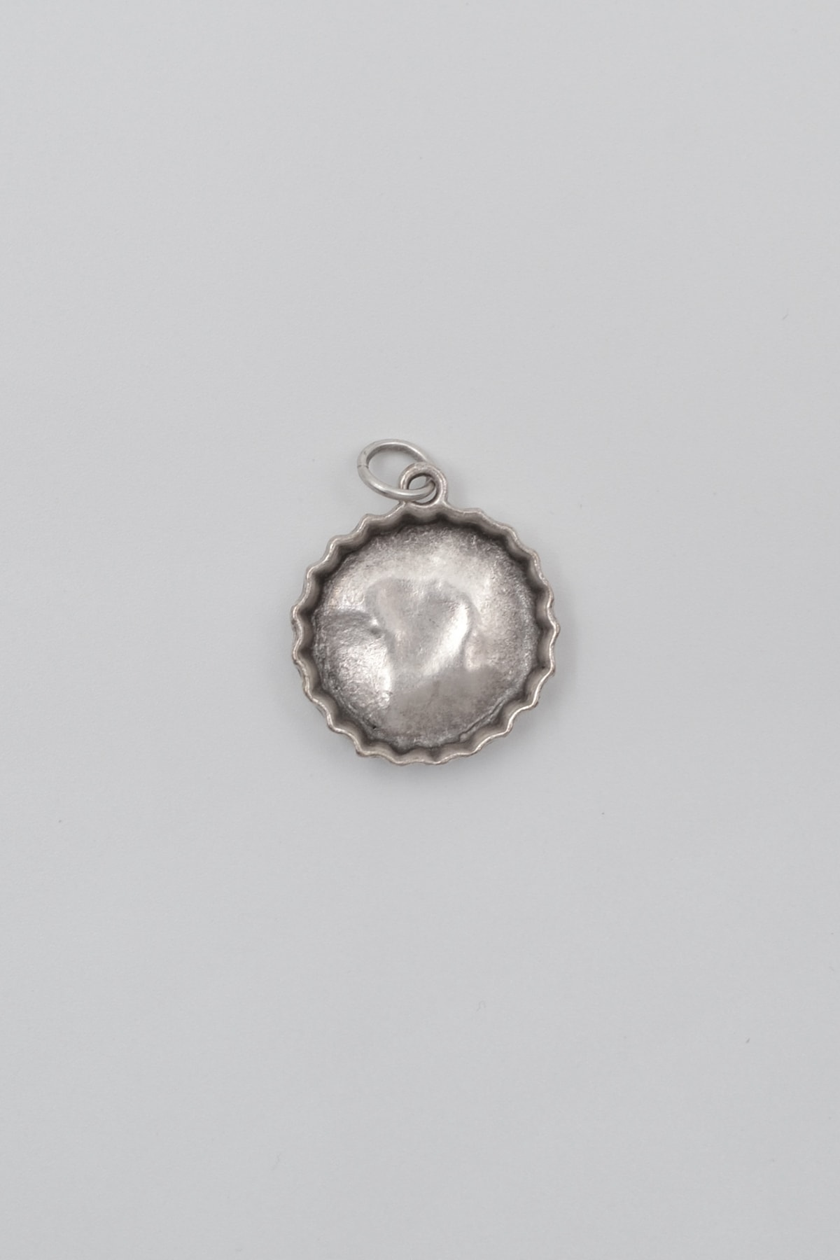 Retro Gazoz Kapağı Kolye Ucu - Gümüş ( Silver ) Renk