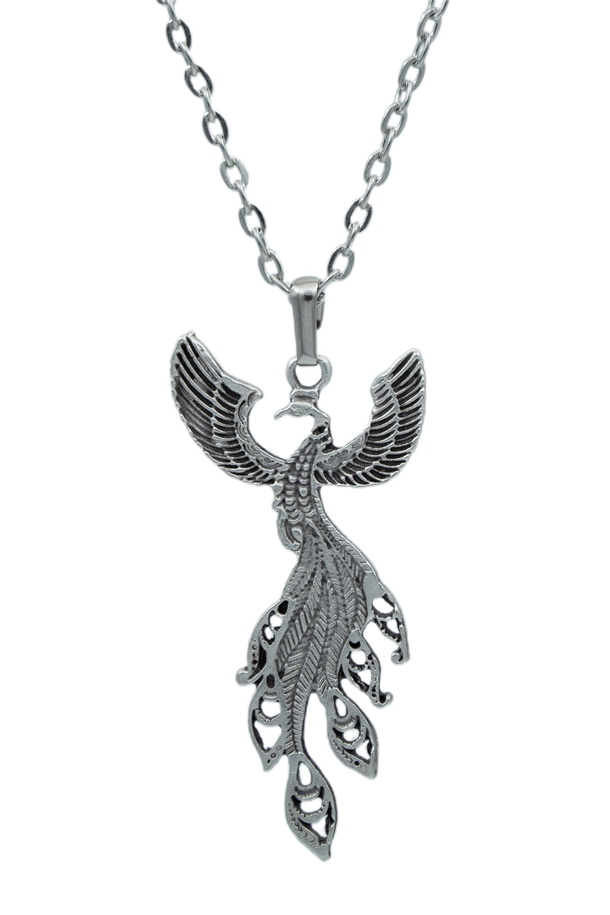 2'li Zümrüdüanka - Melek Kanat Erkek Kadın Kolye Seti